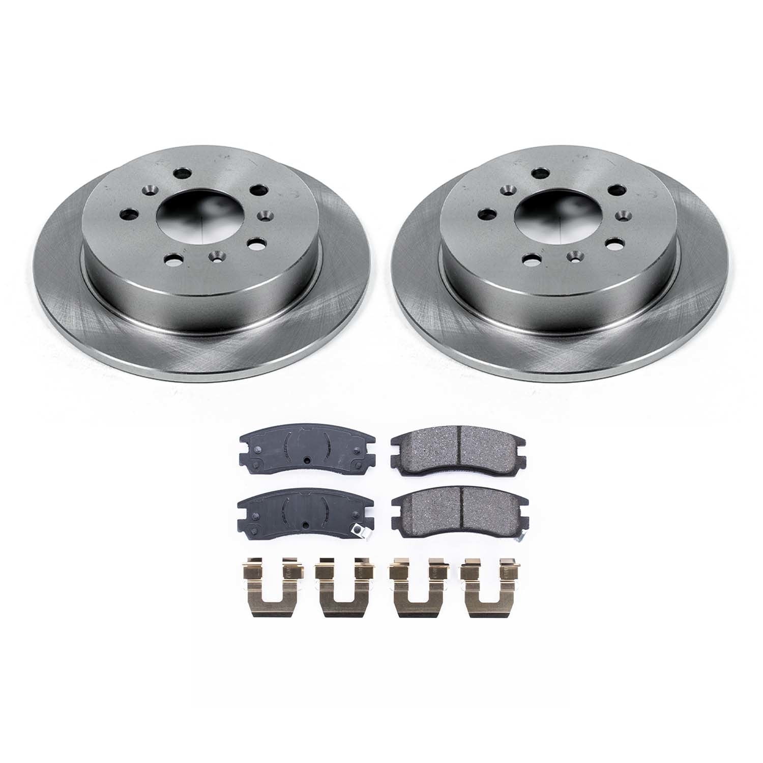 Ultimate Brakes Rear Semi-Metallic Brake Pad and Rotor Kit with Hardware WM80595