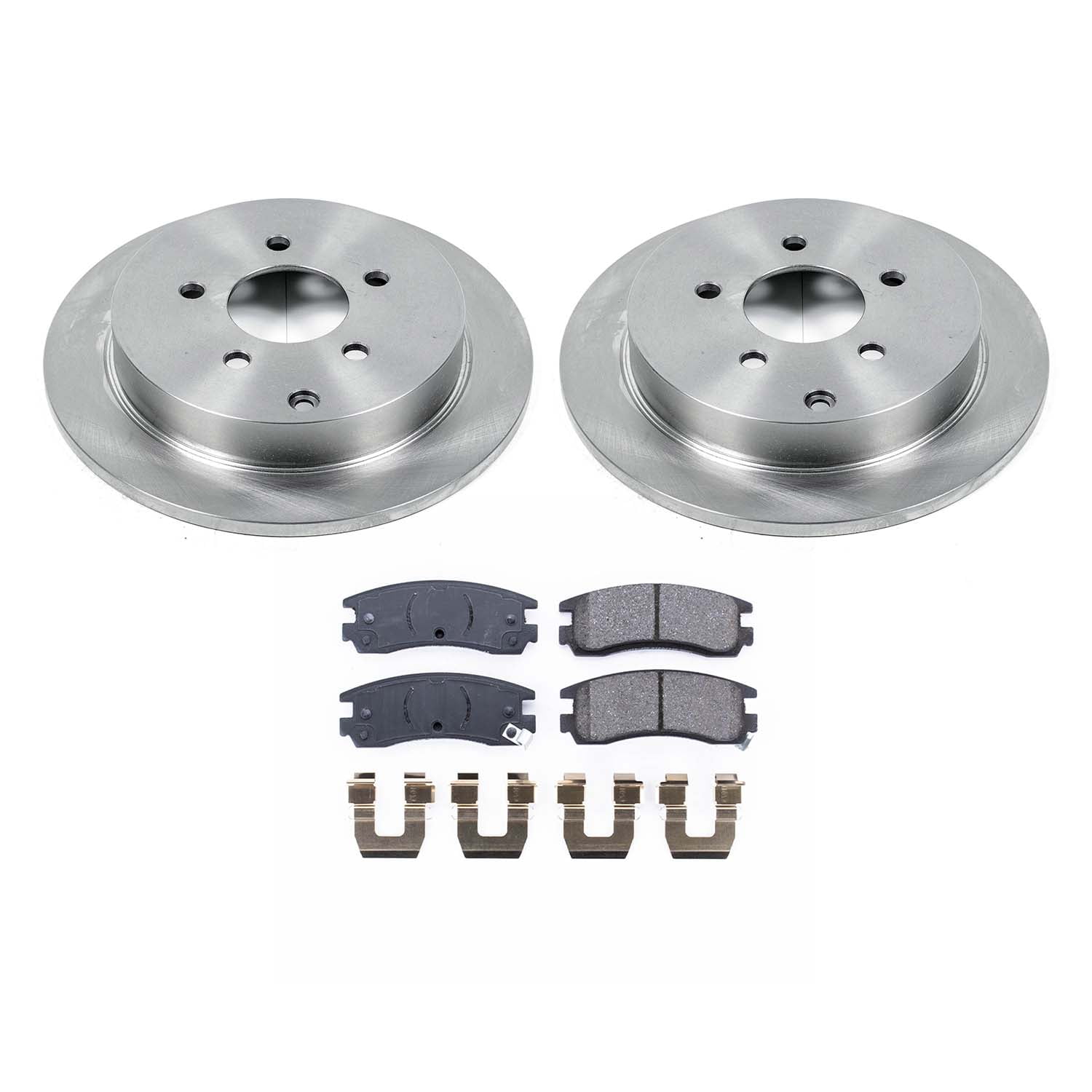 Ultimate Brakes Rear Semi-Metallic Brake Pad and Rotor Kit with Hardware WM80599