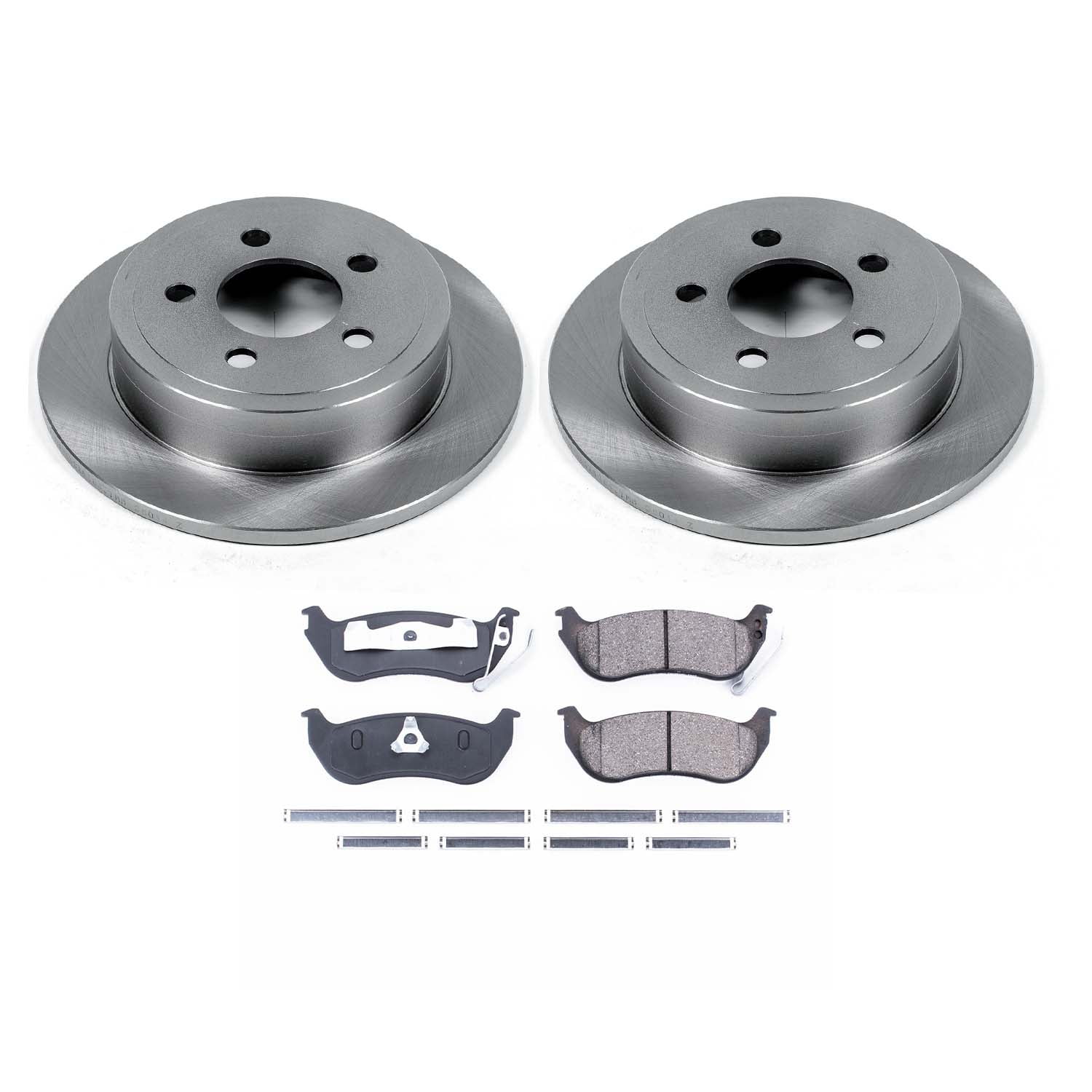 Ultimate Brakes Rear Semi-Metallic Brake Pad and Rotor Kit with Hardware WM80954