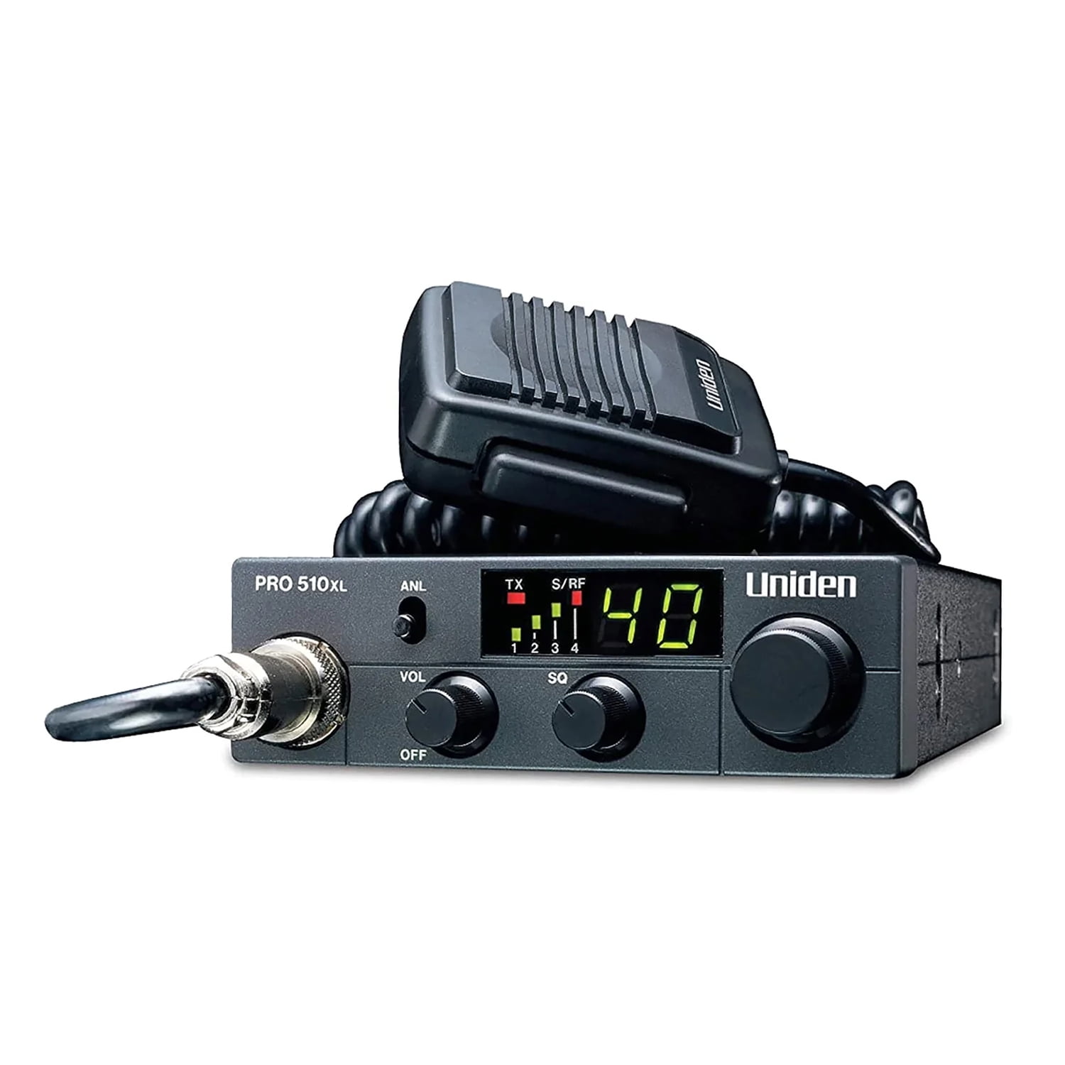 Uniden PRO510XL Pro Series Bearcat 40-Channel Compact CB Radio, PRO510XL