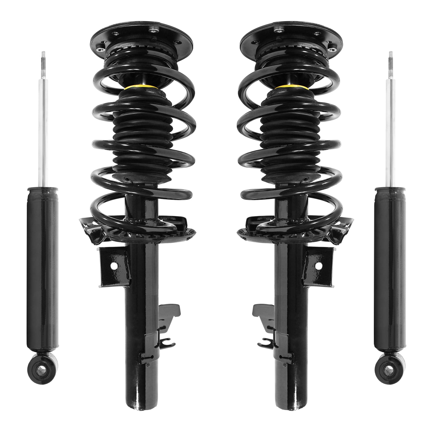 Unity Automotive Front & Rear Complete Strut Assembly Shock Kit Fits 2007-2013 Volvo S80, 4-11493-259310-001