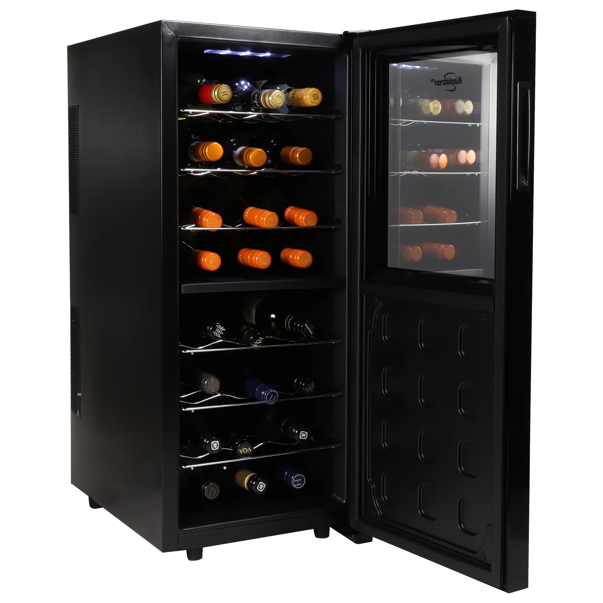 Koolatron 24 Bottle Dual Zone Wine Cooler Freestanding Wine Fridge