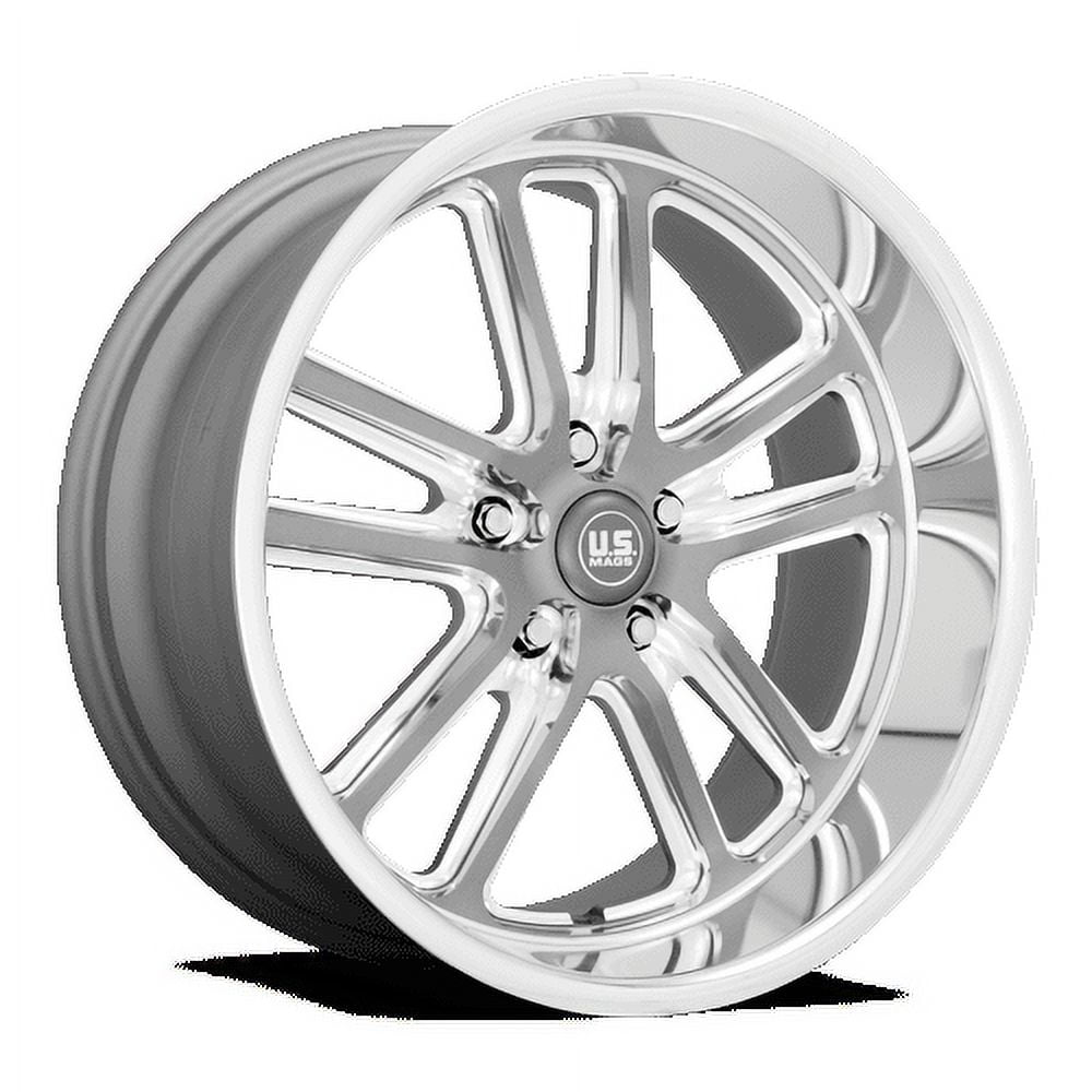 Us Mag 1Pc U130 Bullet 20X9.5 5X127 1Et 78.1Cb Textured Gun Metal With Milled Edges Wheel