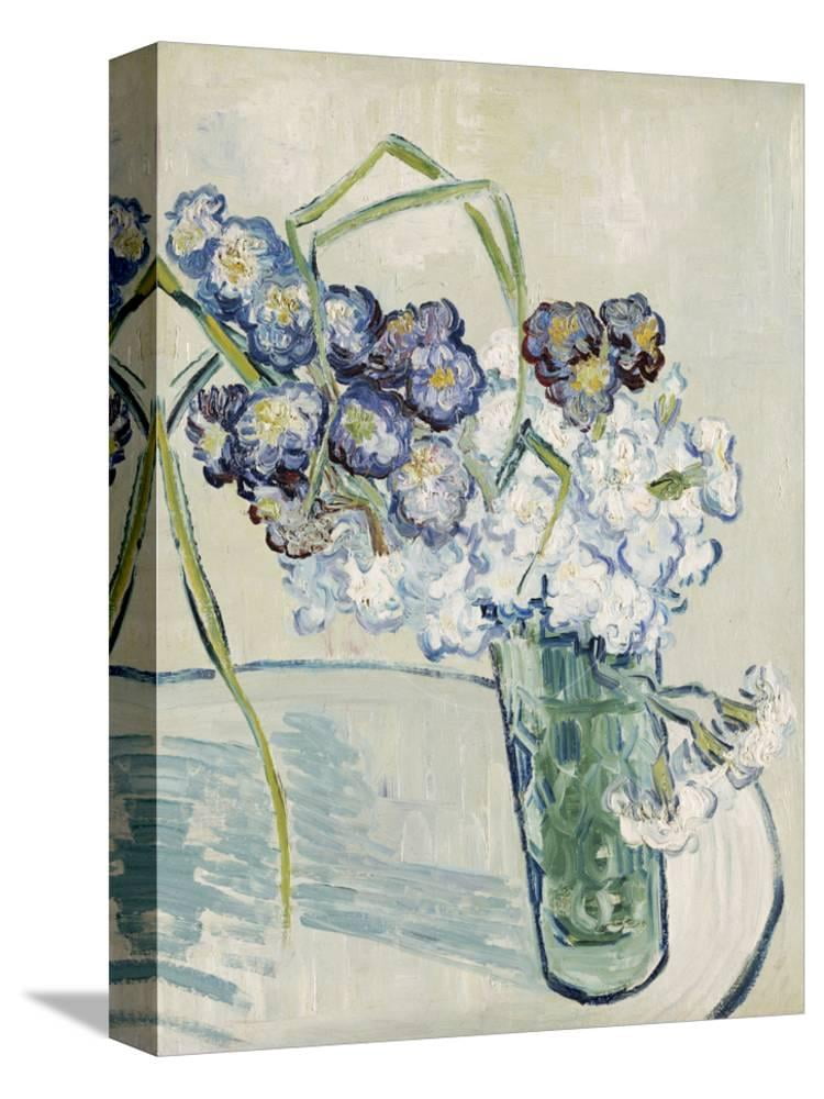 Vase of Carnations, c1890, Botanical Stretched Canvas Wall Art by Vincent van Gogh Sold by ArtCom