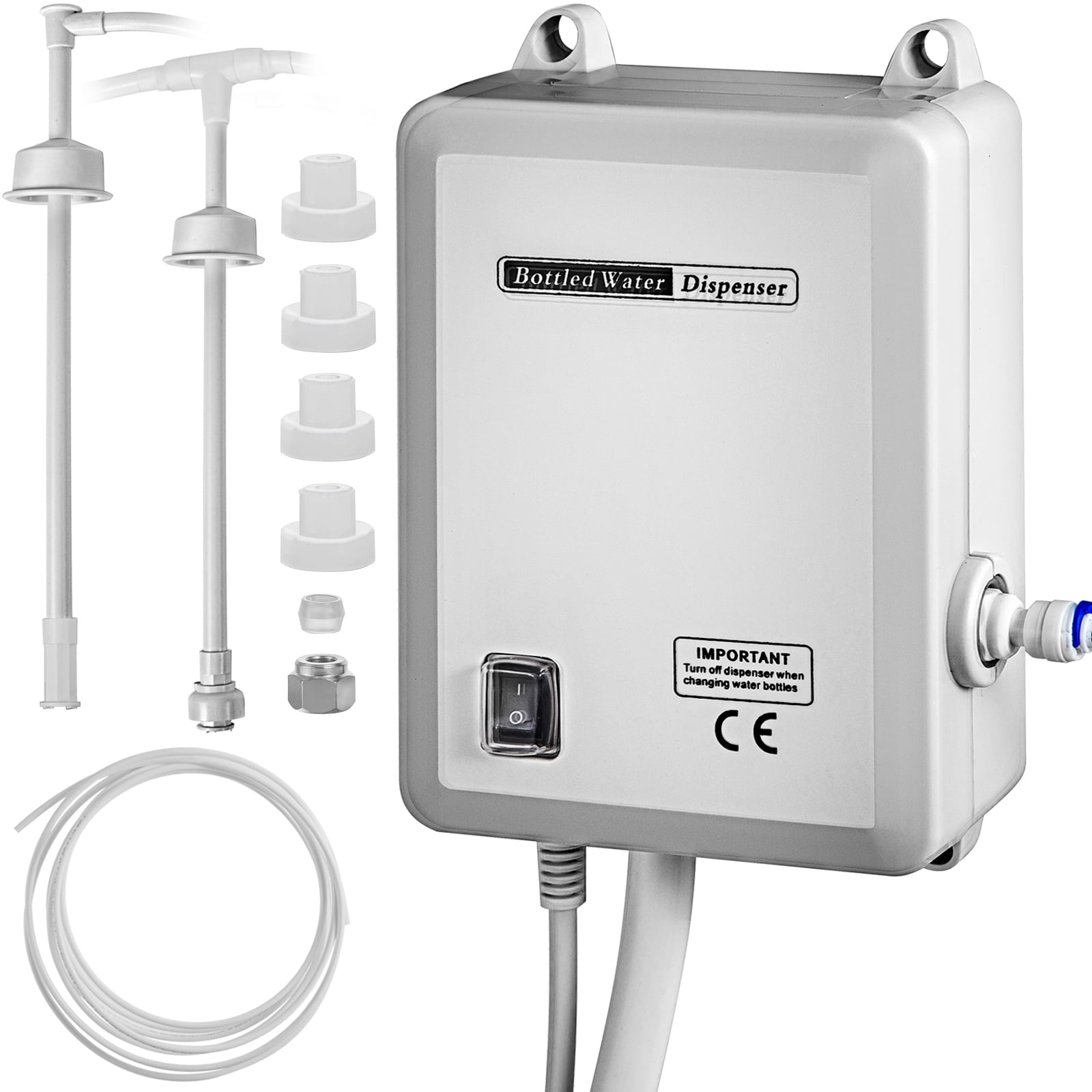 VEVOR Water Dispensing System 20 ft with US Plug 115V AC Perfect for 5 Gallon Bottle, Doubel Inlet