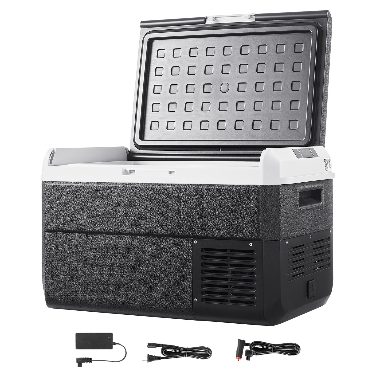 VEVOR Portable Car Refrigerator 42 Qt, 12V Portable Freezer with Single Zone, 12/24V DC & 110-240V AC Electric Cooler with -4℉-68℉ Cooling Range, for Car Truck Vehicle RV Boat Outdoor & Home use