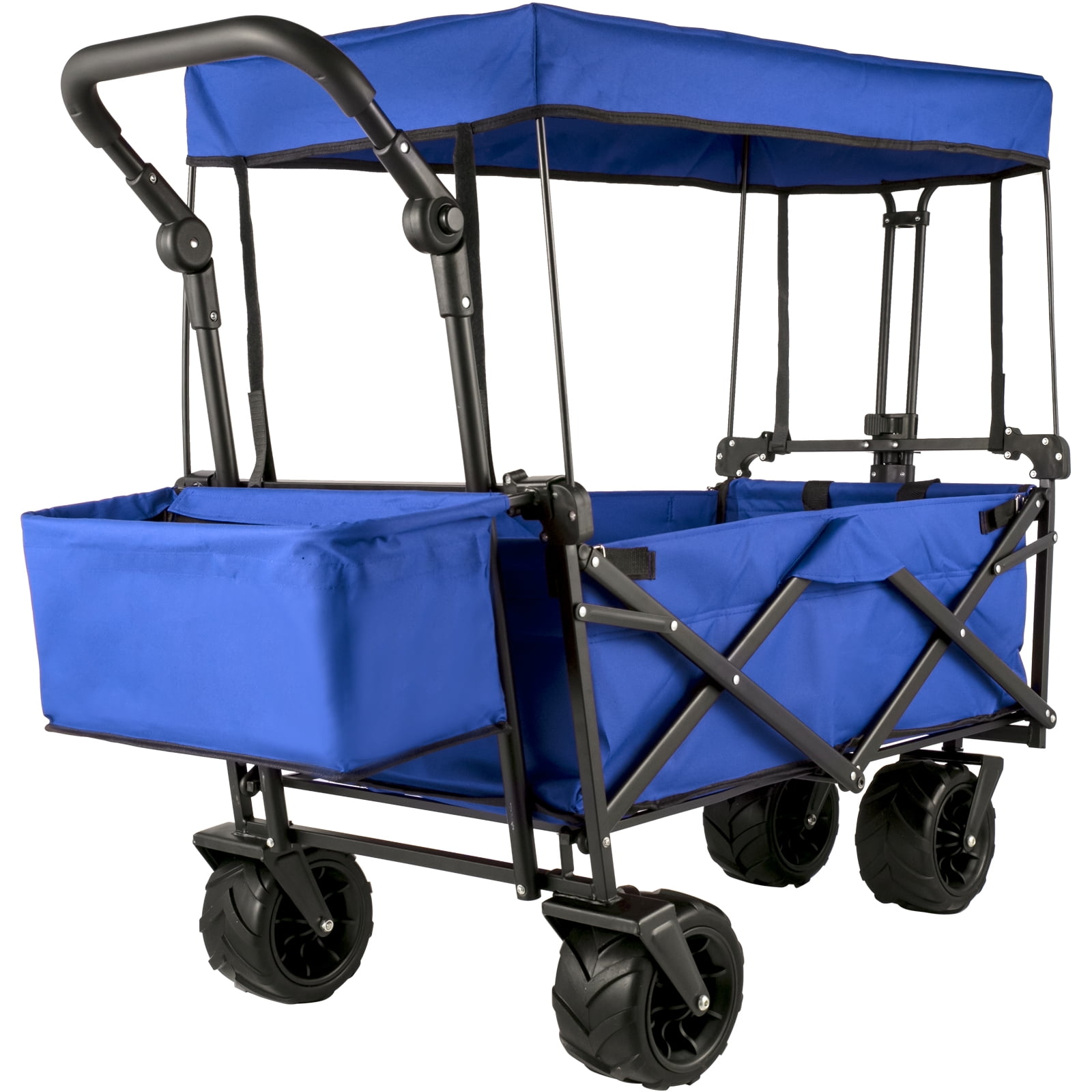 VEVOR 220.5 lbs Capacity Collapsible Wagon Cart with Foldable