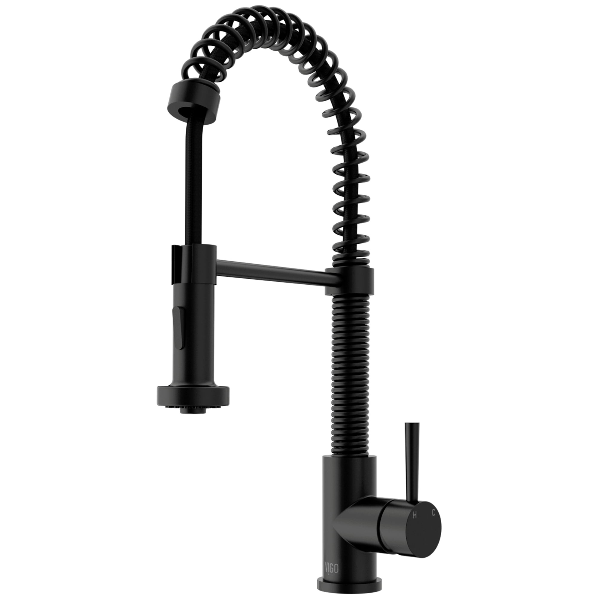 VIGO Industries VG02001MB 1 Handle Pull-Down Spray Kitchen Faucet Matte Black