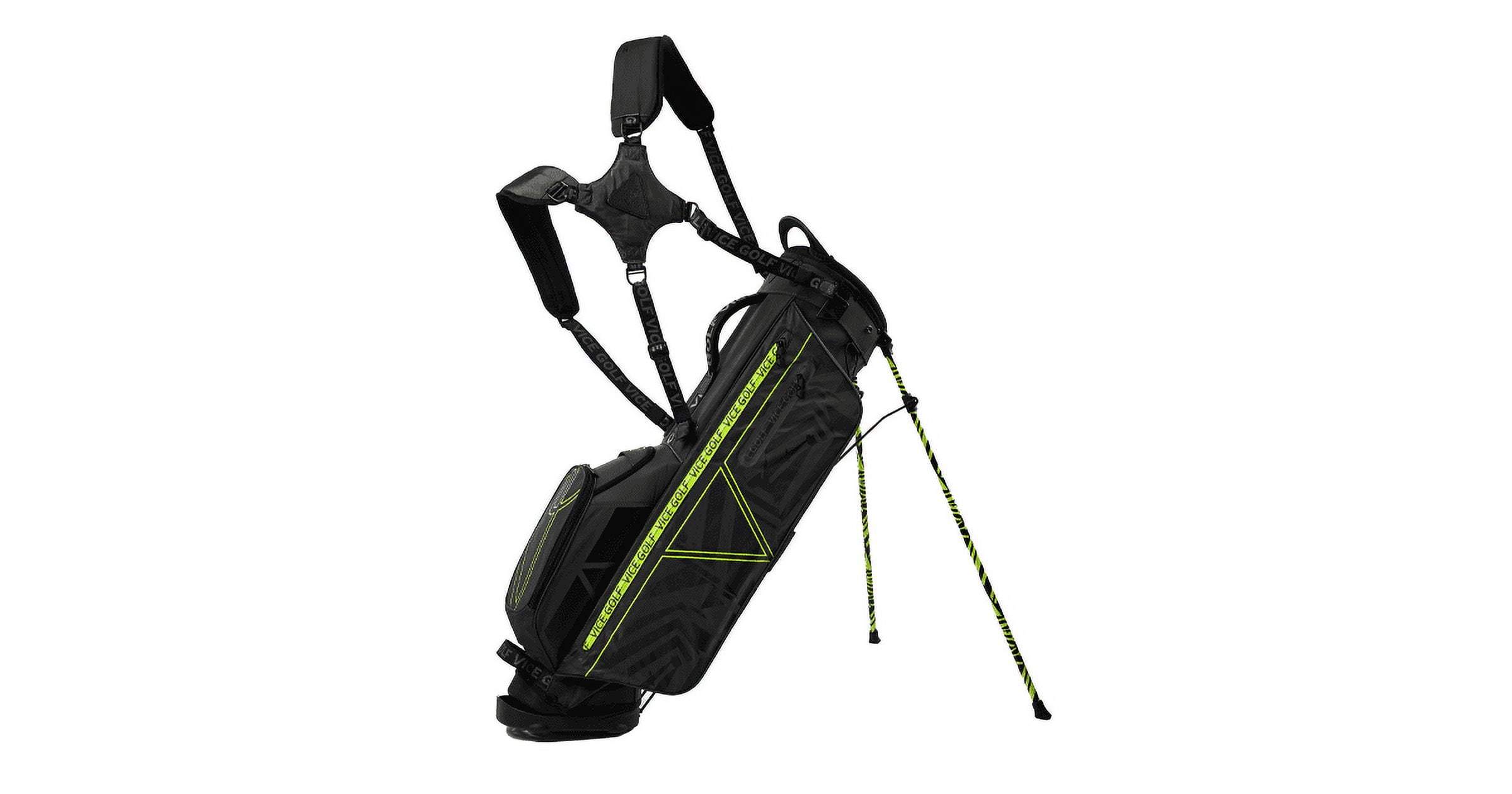 Vice Golf Smart Stand Bag Black/Neon Lime