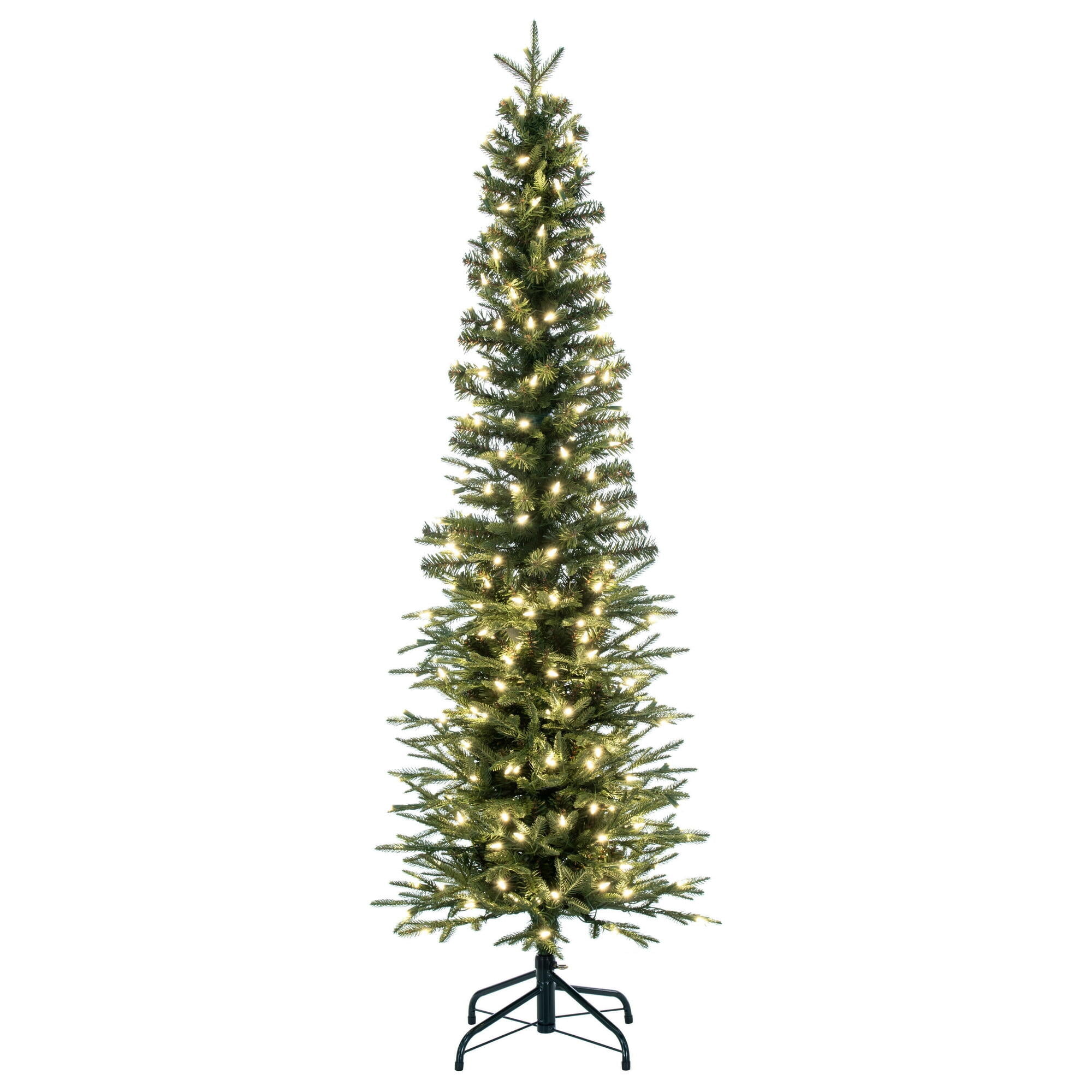 Vickerman 5.5' Bixley Pencil Fir Artificial Christmas Tree, Warm White Dura-lit LED Lights