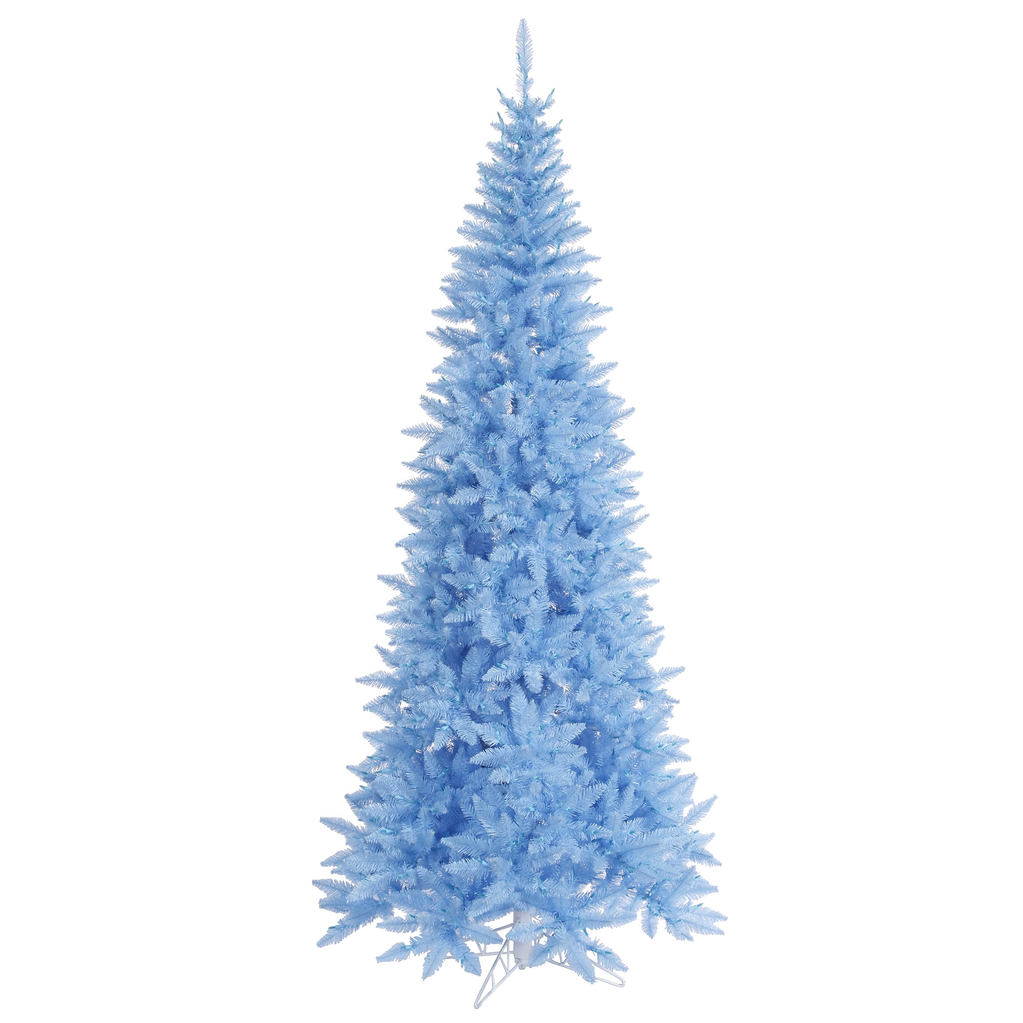 Vickerman 5.5' Sky Blue Fir Slim Artificial Christmas Tree, Unlit
