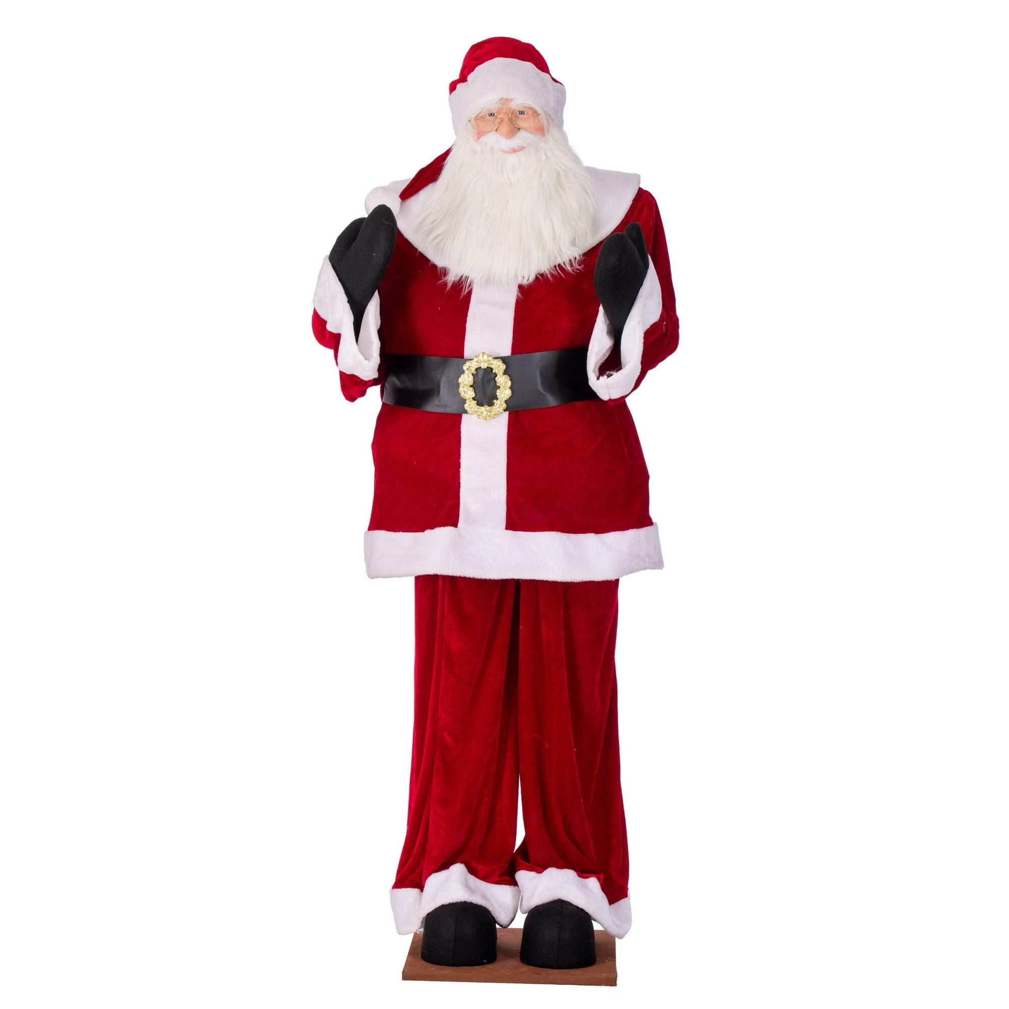 Vickerman 6' Red Velvet Standing or Sitting Santa Unlit. Indoor use only