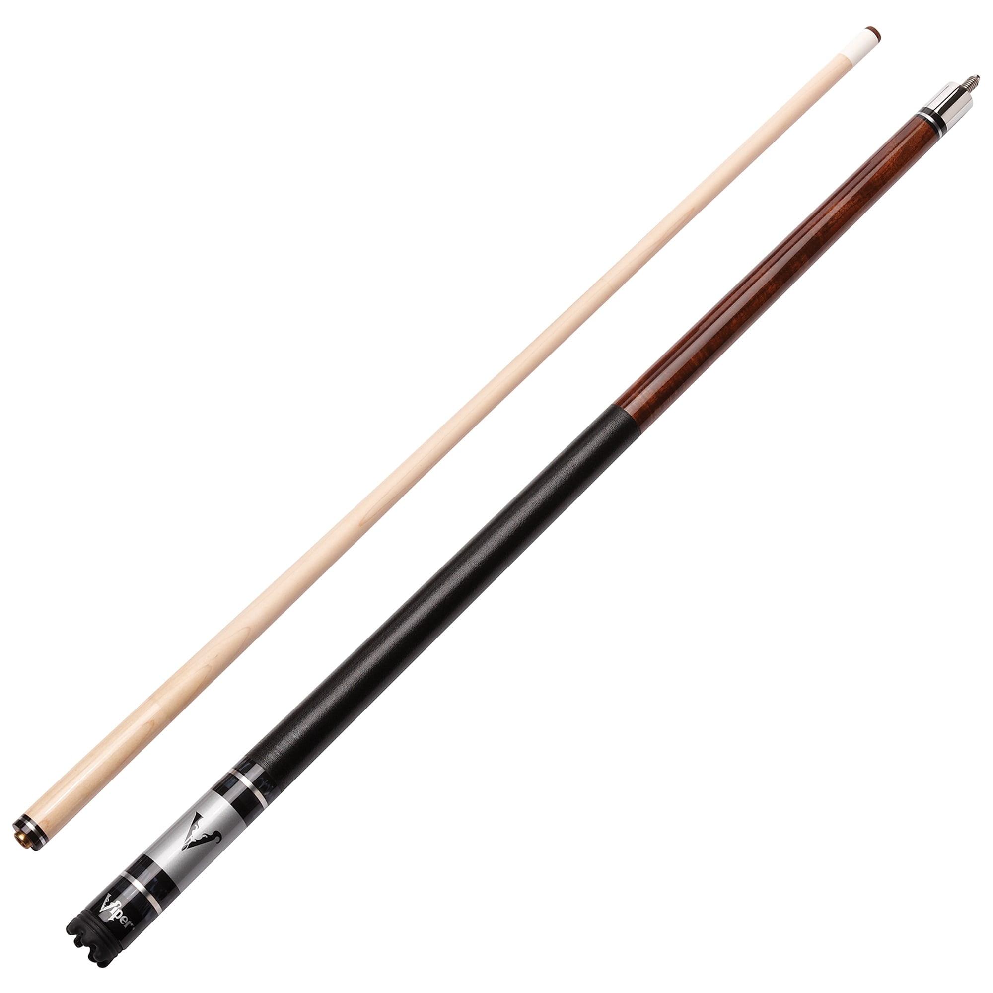 Viper Sinister Tenacious Durability 58" 2 Piece Billiard Cue, Brown/Beige