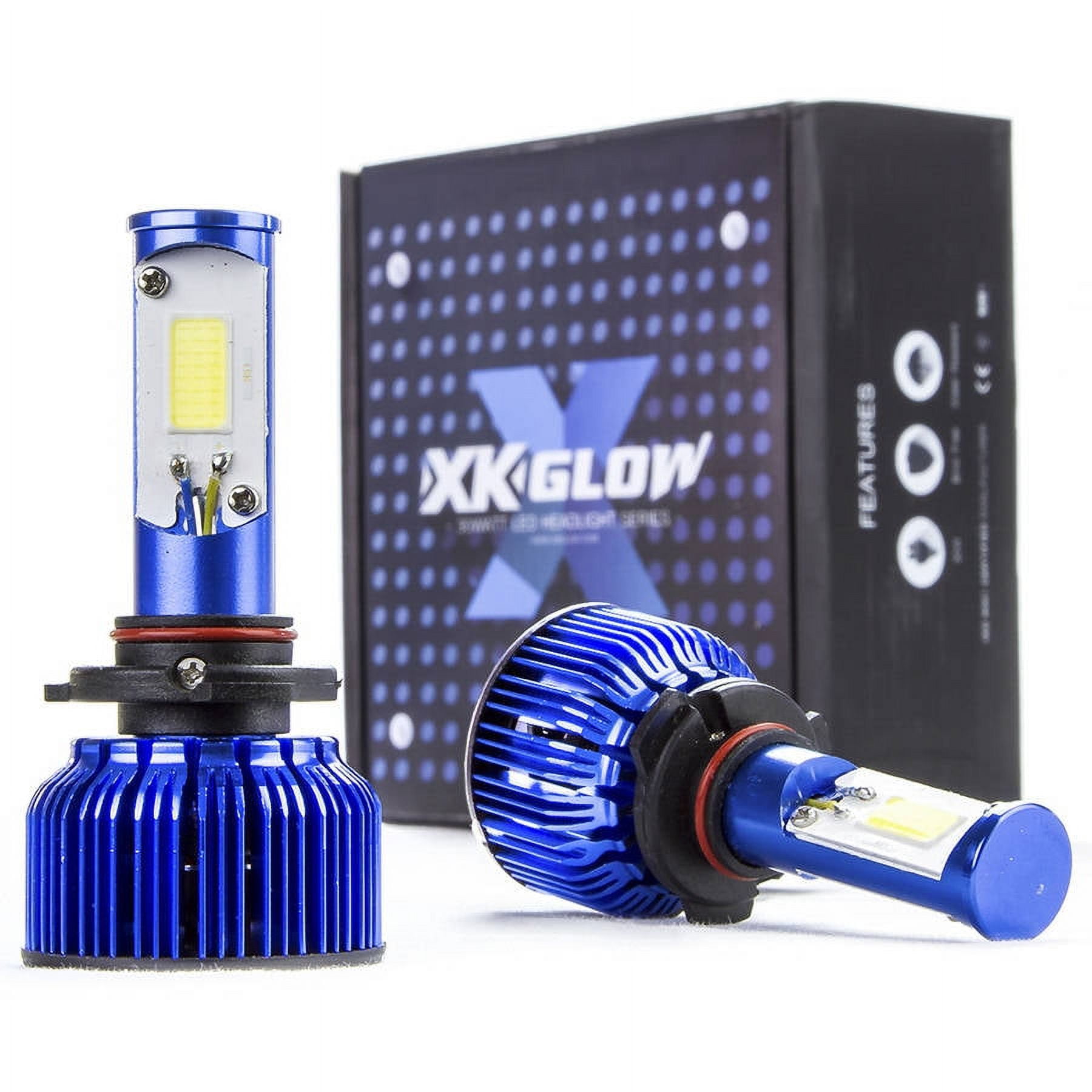 XKGLOW Single Beam 60W COB LED Headlight Set