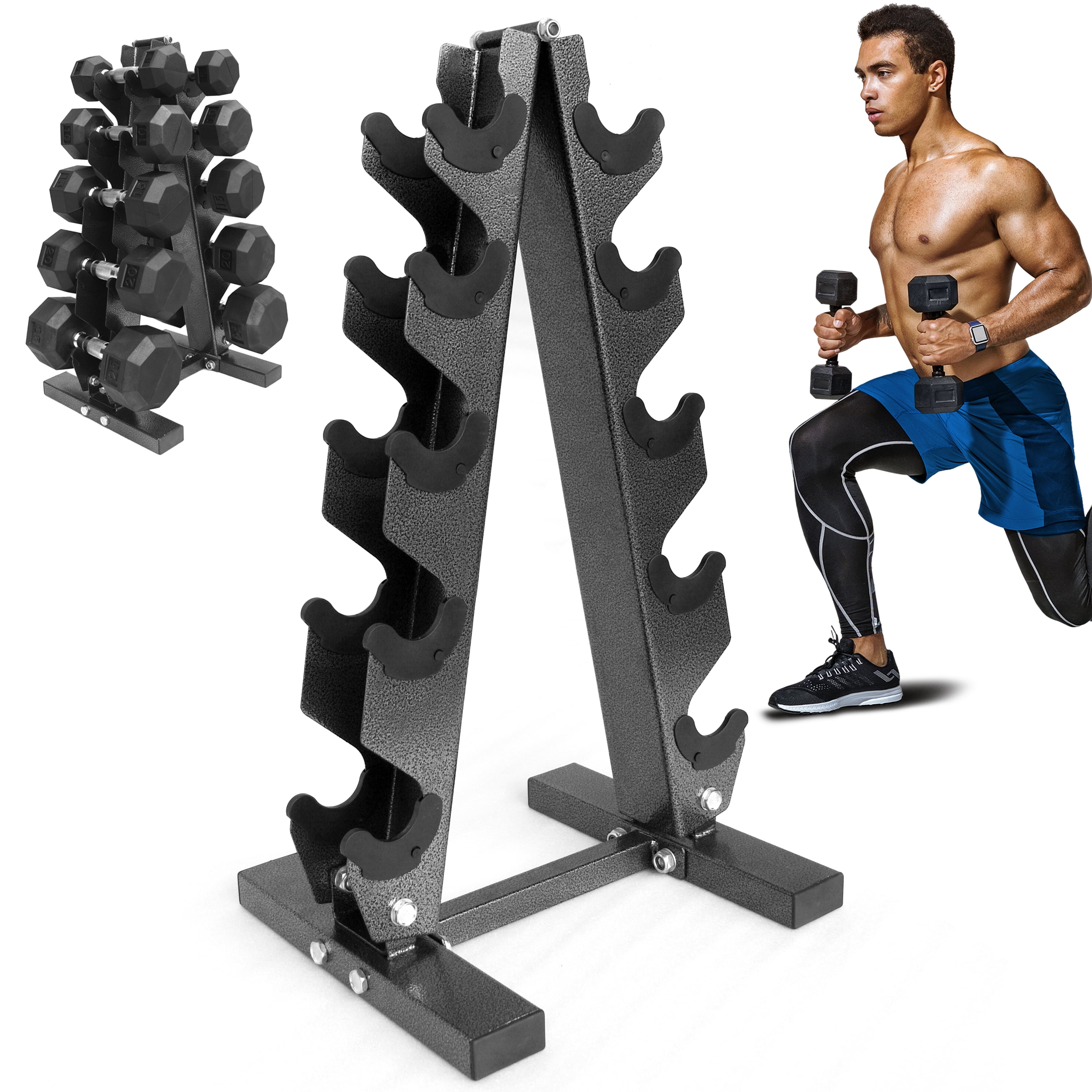 XPRT Fitness Dumbbell Rack Weights Storage Stand