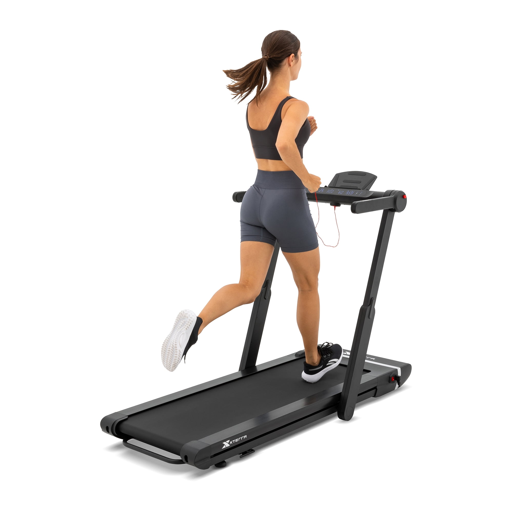 XTERRA Electric Walking Exercise Treadmill, Black, 265 lb