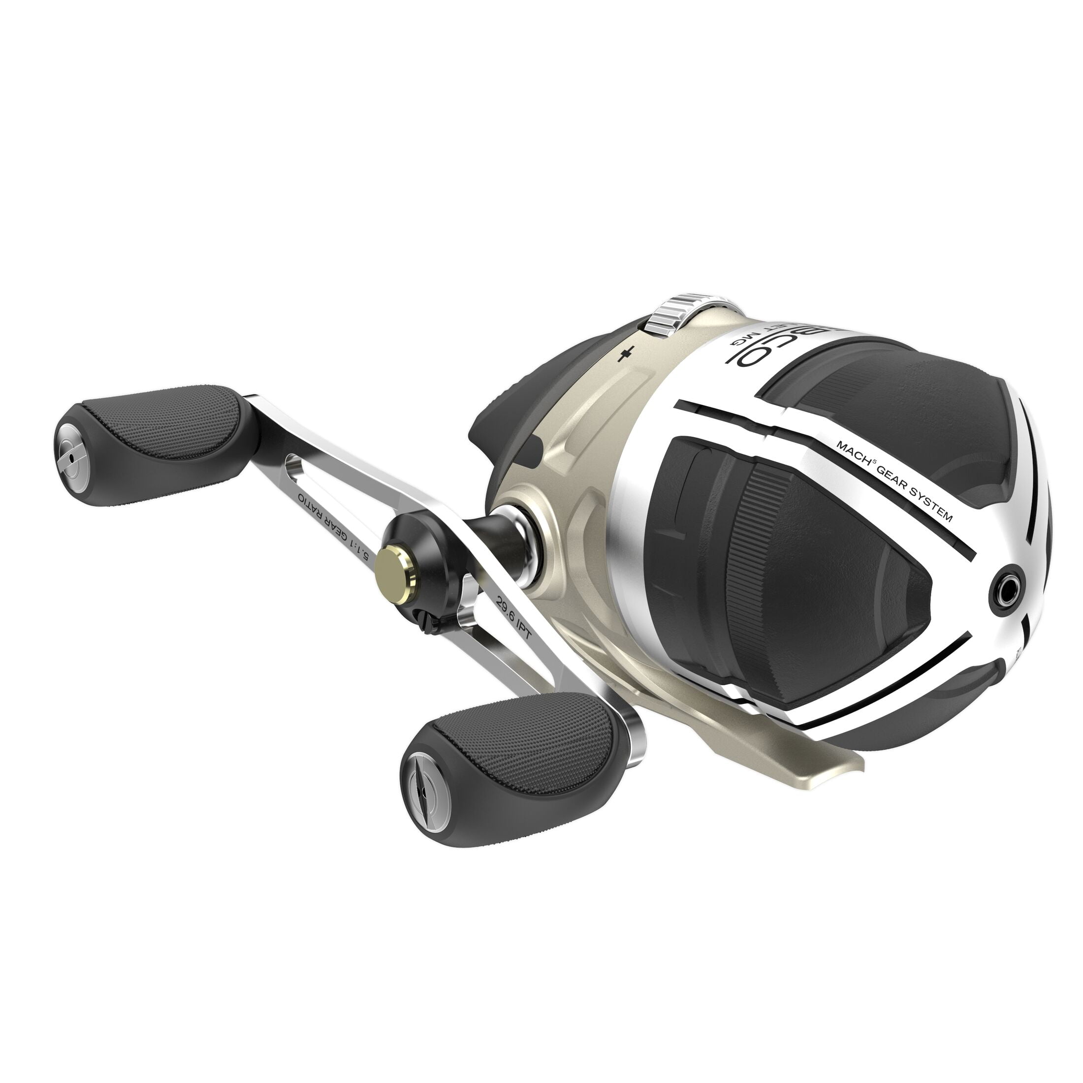 Zebco Bullet MG Spincast Fishing Reel, Size 30 Reel, Dark Silver