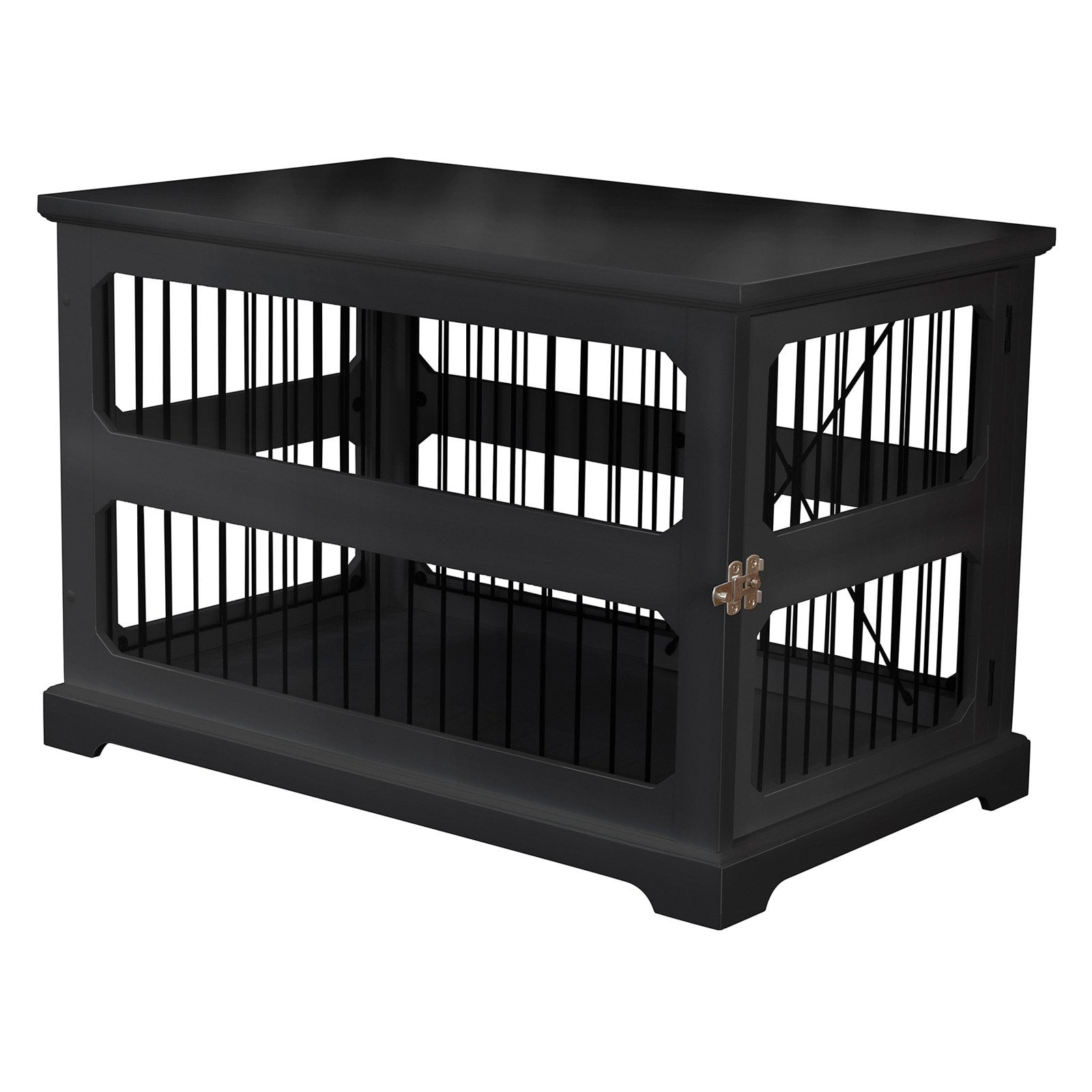 Zoovilla PTH0651721710 Slide Aside Crate & End Table, Black - Medium