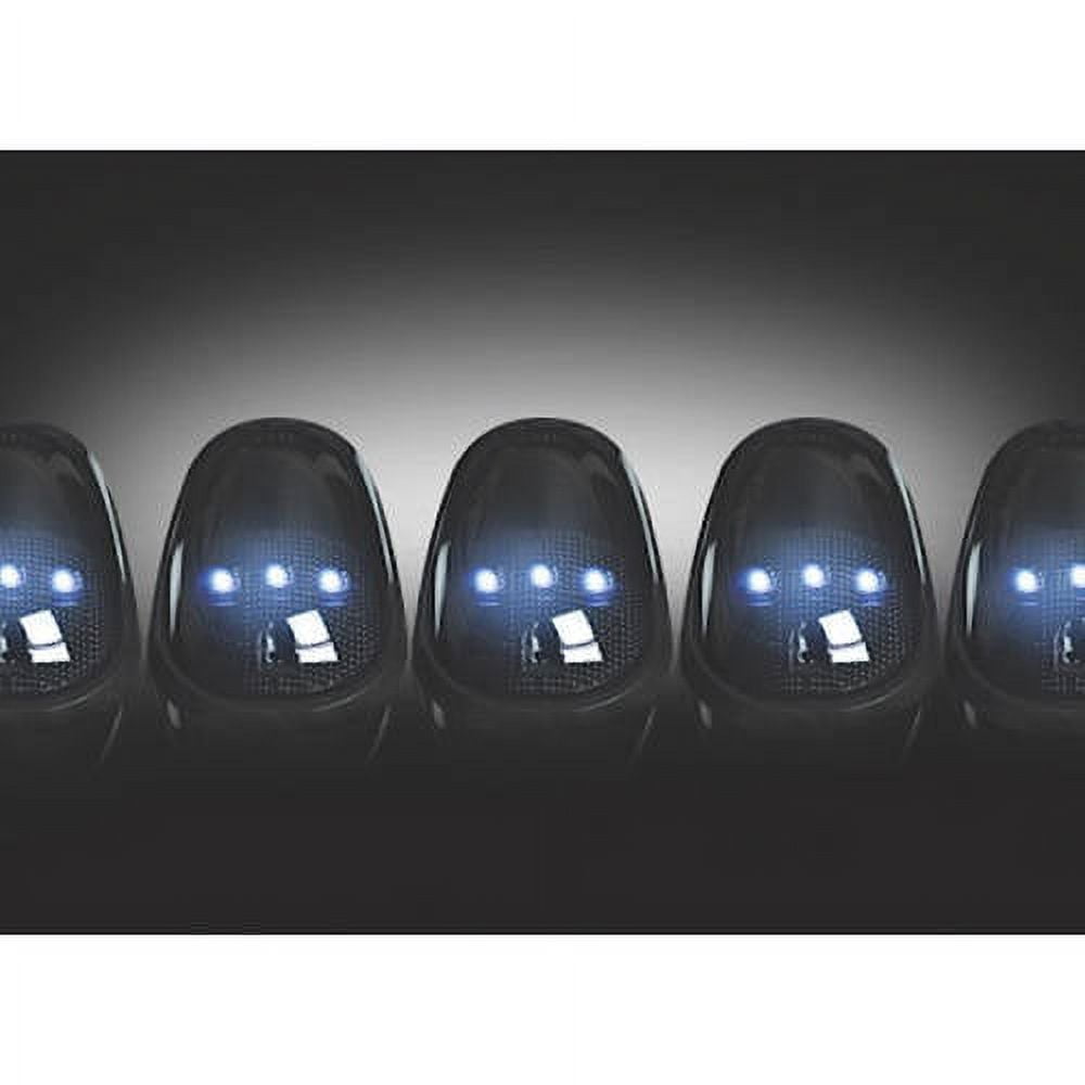 03-14 RAM 2500/3500, 5-Piece Kit Smoked Cab Roof Light Lens with White LEDs, Complete Kit with Wiring and Hardware