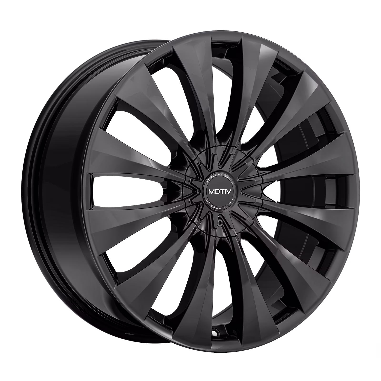 1 Motiv 17x7.5 5X108 / 5X4.50 +42 436B Gloss Black Wheel Rim