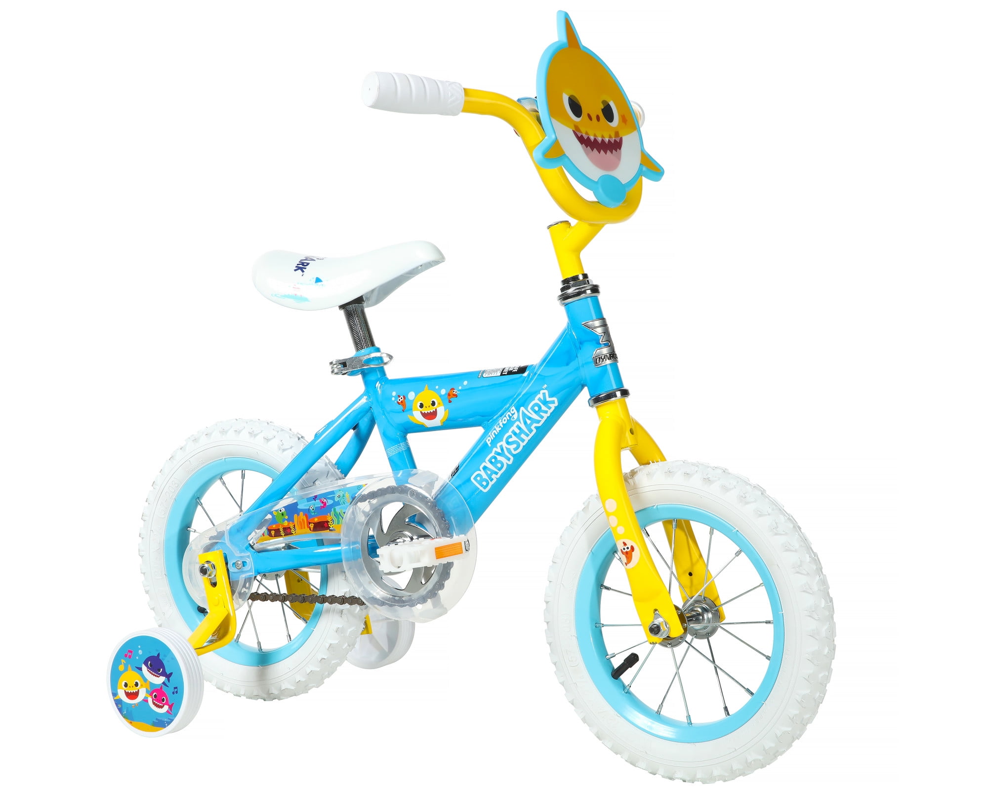 12" Dynacraft Baby Shark Boys BMX Bike, Kids Age 3-5 Years