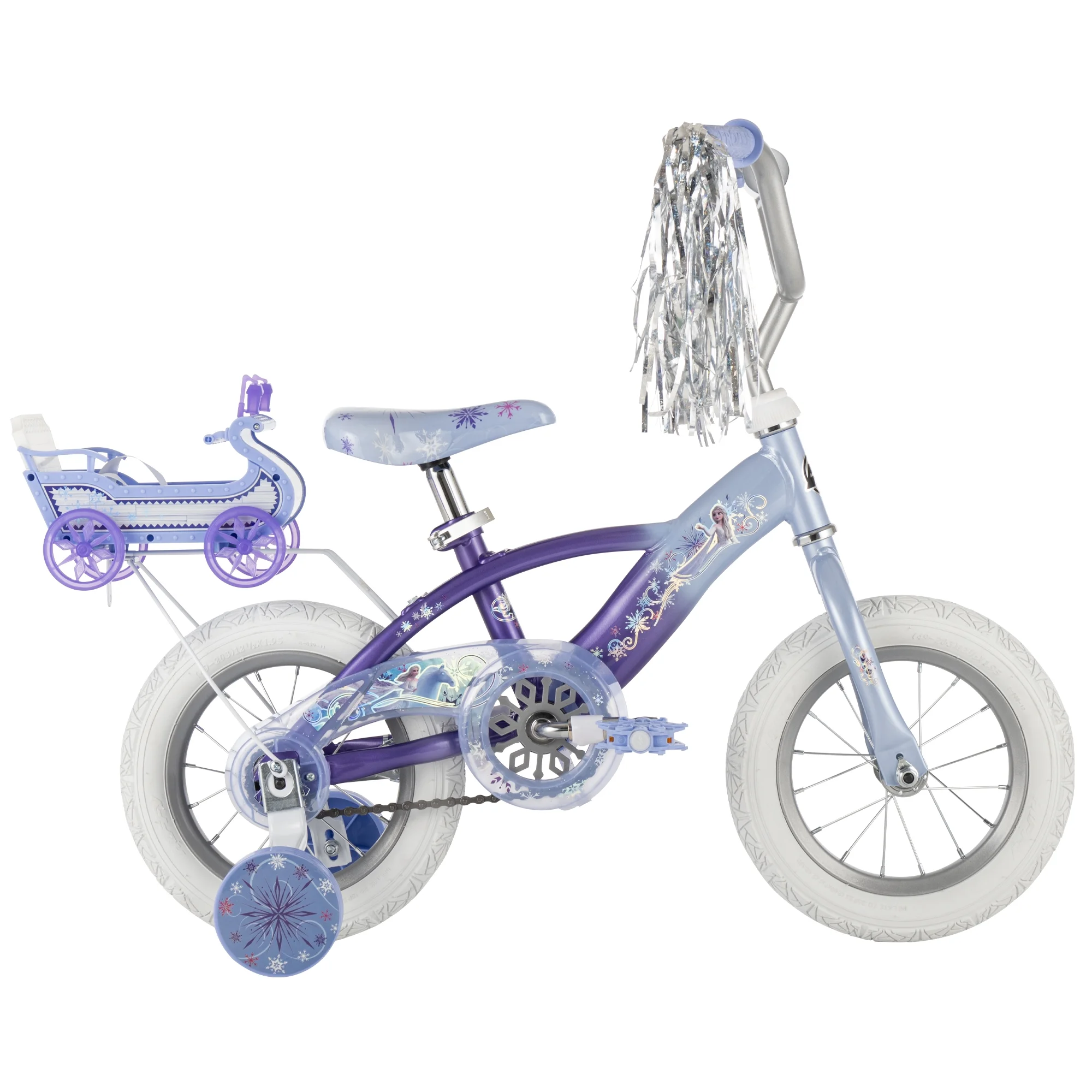 Huffy 12" Disney Frozen Kids' Bike, Fits Riders 3'1" - 3'5", Purple, Child, Girl's