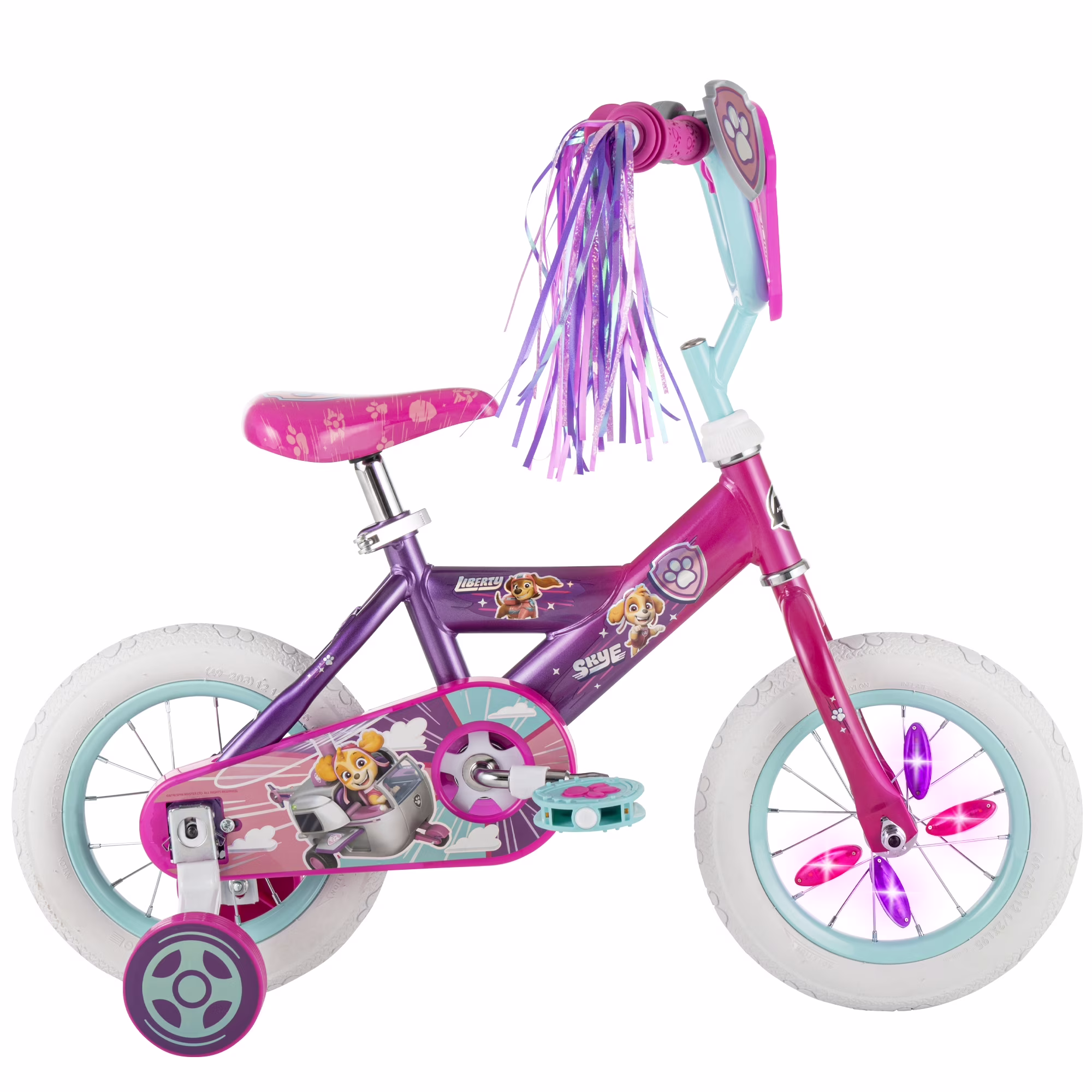 Huffy 12" Paw Patrol Kids' Bike, Fits Riders 3'1" - 3'5", Pink, Child, Girl's