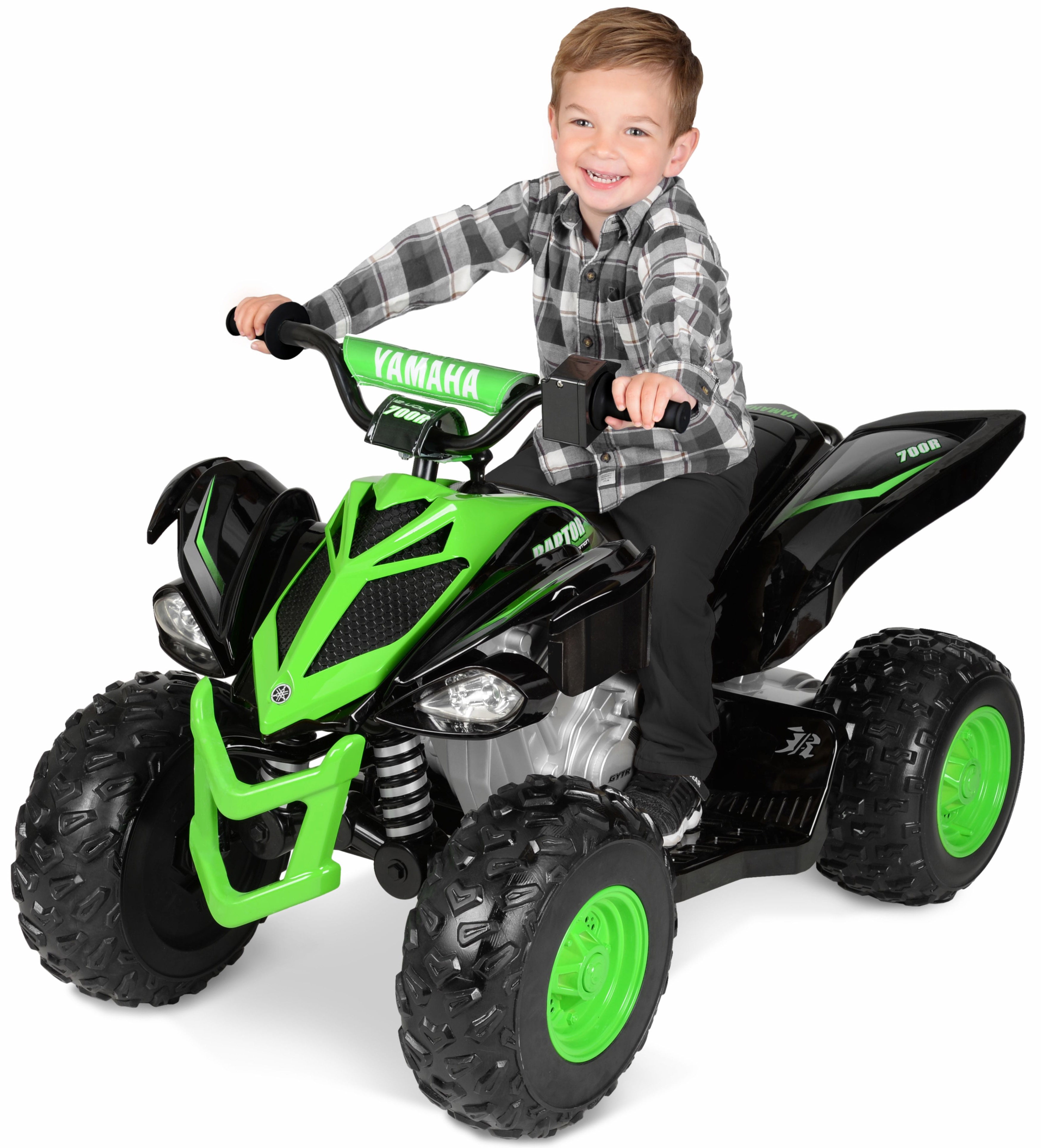 Yamaha Raptor 12V ATV Ride-on, Ages 3+, Speeds Up to 5 MPH, Includes Battery and Charger