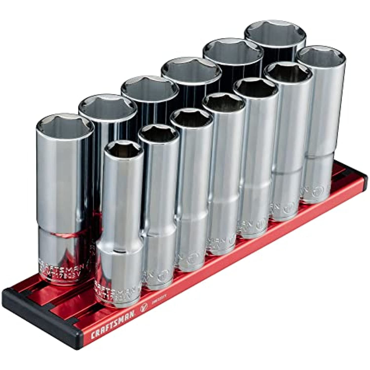 13-Piece CRAFTSMAN V-SERIES Deep Socket Set, MM, 1/2" Drive, 6 PT (CMMT17595V)