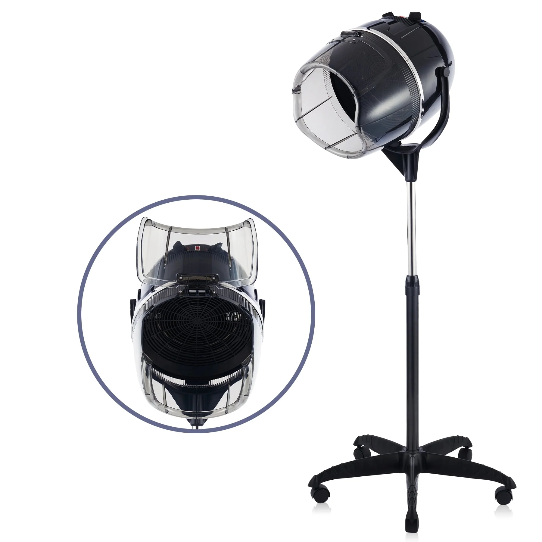1300W Adjustable Stand Up Hair Dryer with Bonnet Style Hood