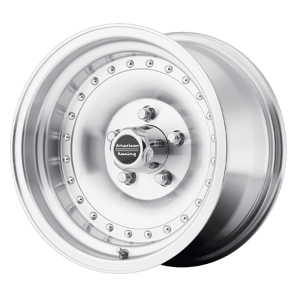 American Racing AR61 Outlaw I, 15x10 Wheel with 6 on 5.5 Bolt Pattern - Machined With Clear Coat - AR615183 Wheel Rim