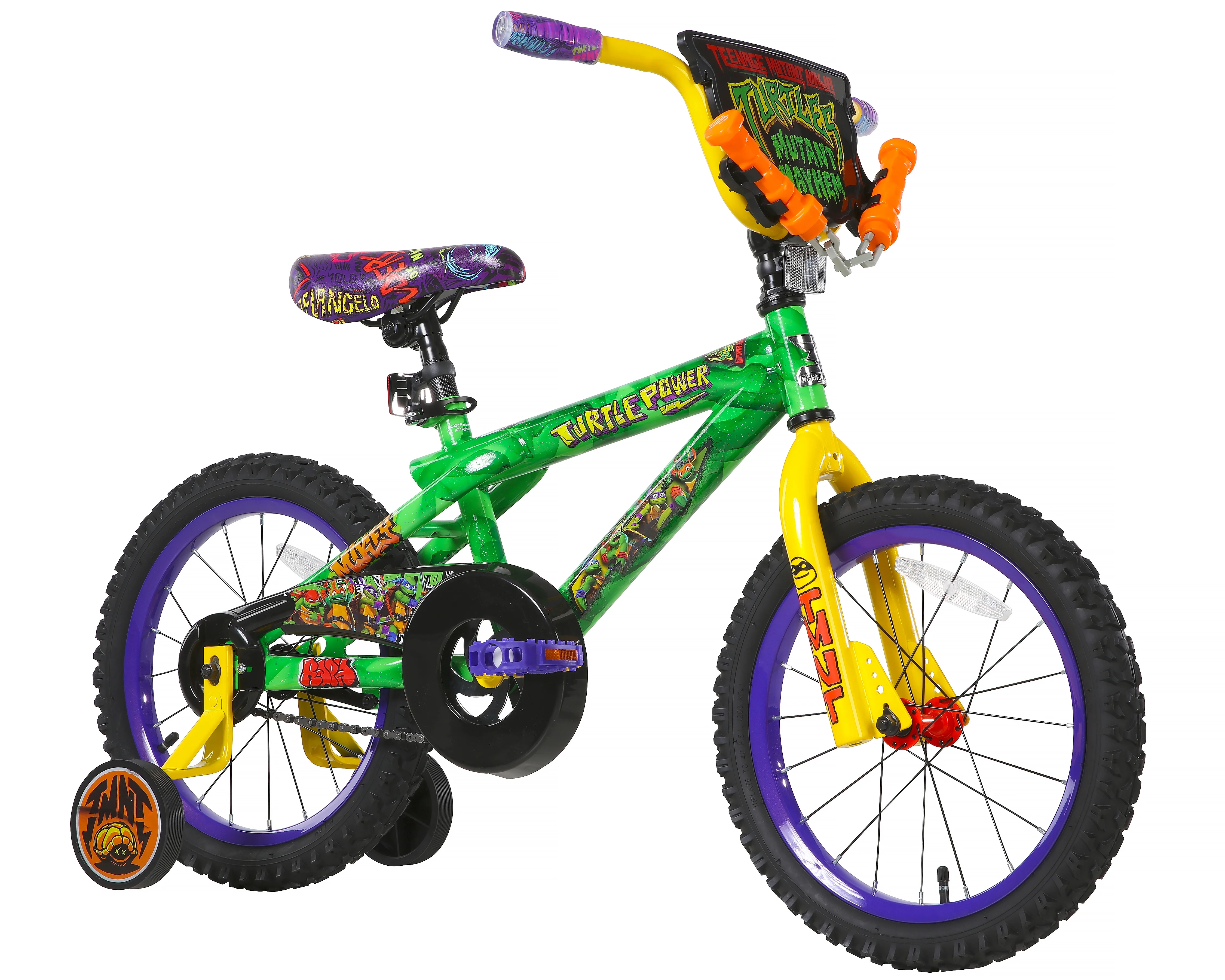 16" Dynacraft Teenage Mutant Ninja Turtles, Boys BMX Bike for Child 5-7 Years