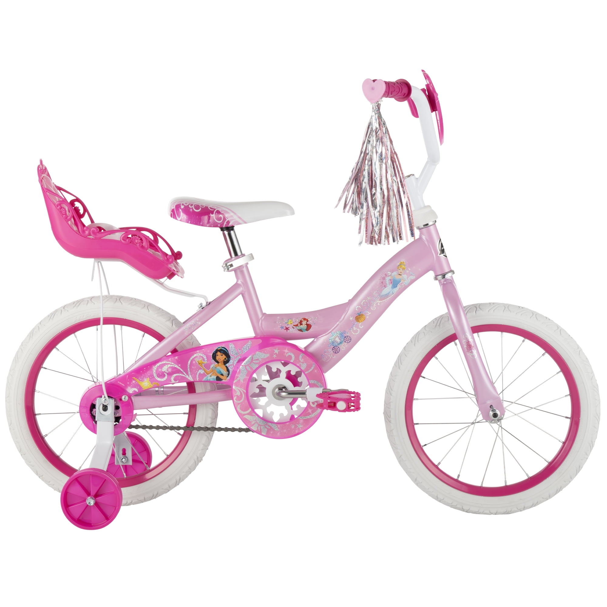 Huffy 16" Disney Princess Kids' Bike, Fits Riders 3'5" - 4'0", Pink, Child, Girl's