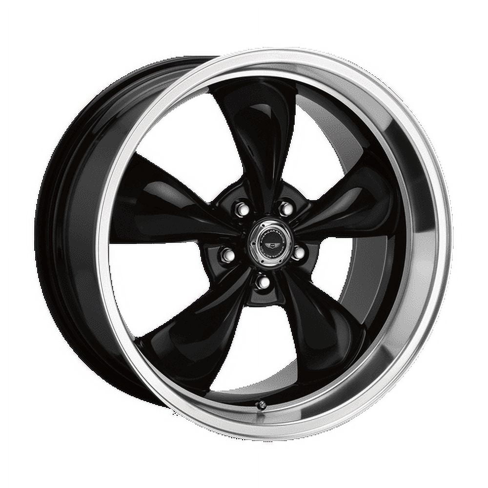 American Racing AR105 Torq Thrust M 17x7.5 5x115 Black Machined Wheel 17" 45mm
