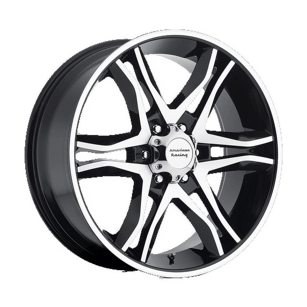 American Racing MAINLINE, 17x8 Wheel with 6 on 135 Bolt Pattern - Gloss Black Machined - AR89378063325 Wheel Rim
