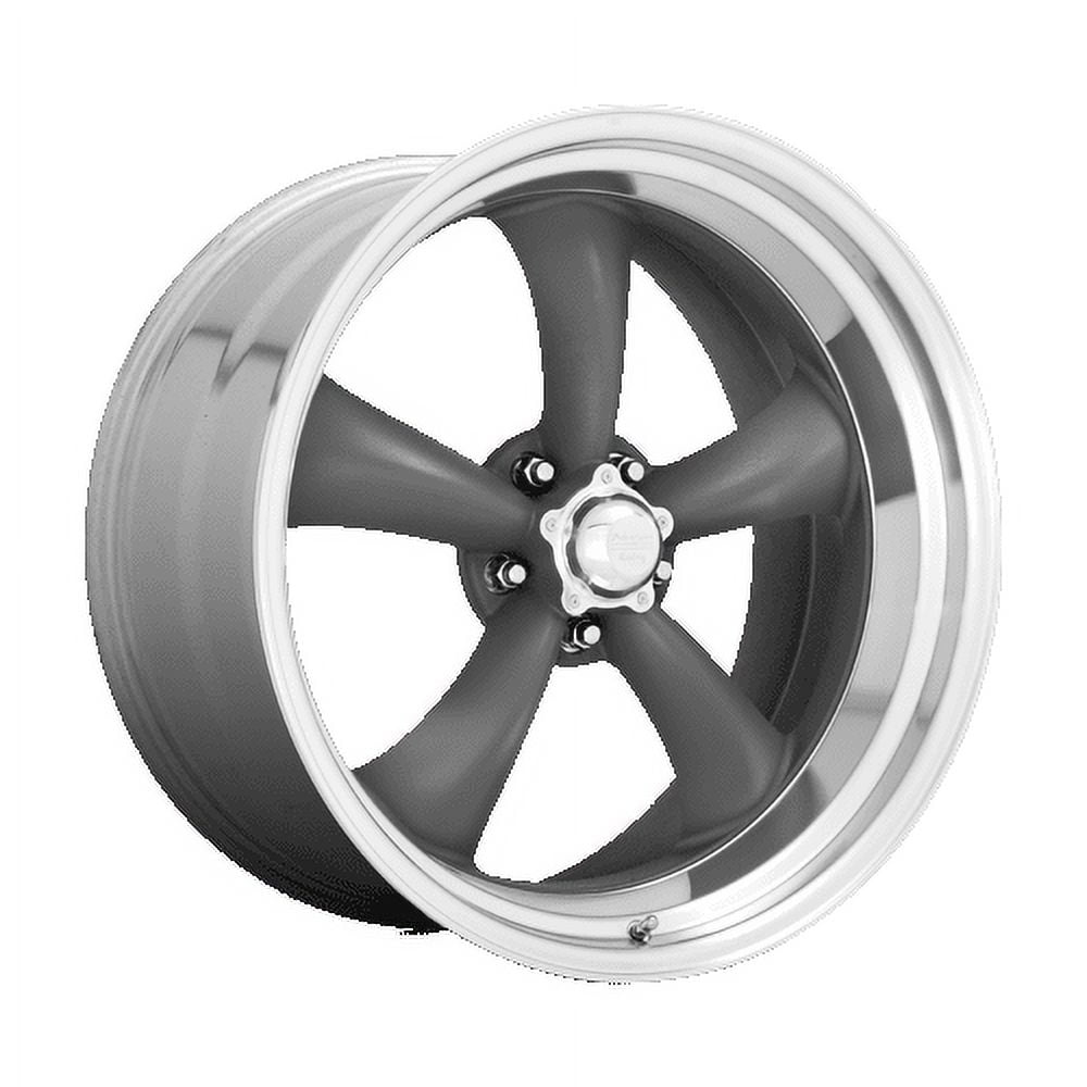 Classic Torq Thrust Ii One Piece 17X8 5X120.65 Mag Gray W/ Machined Lip (8 Mm) Wheel Rim