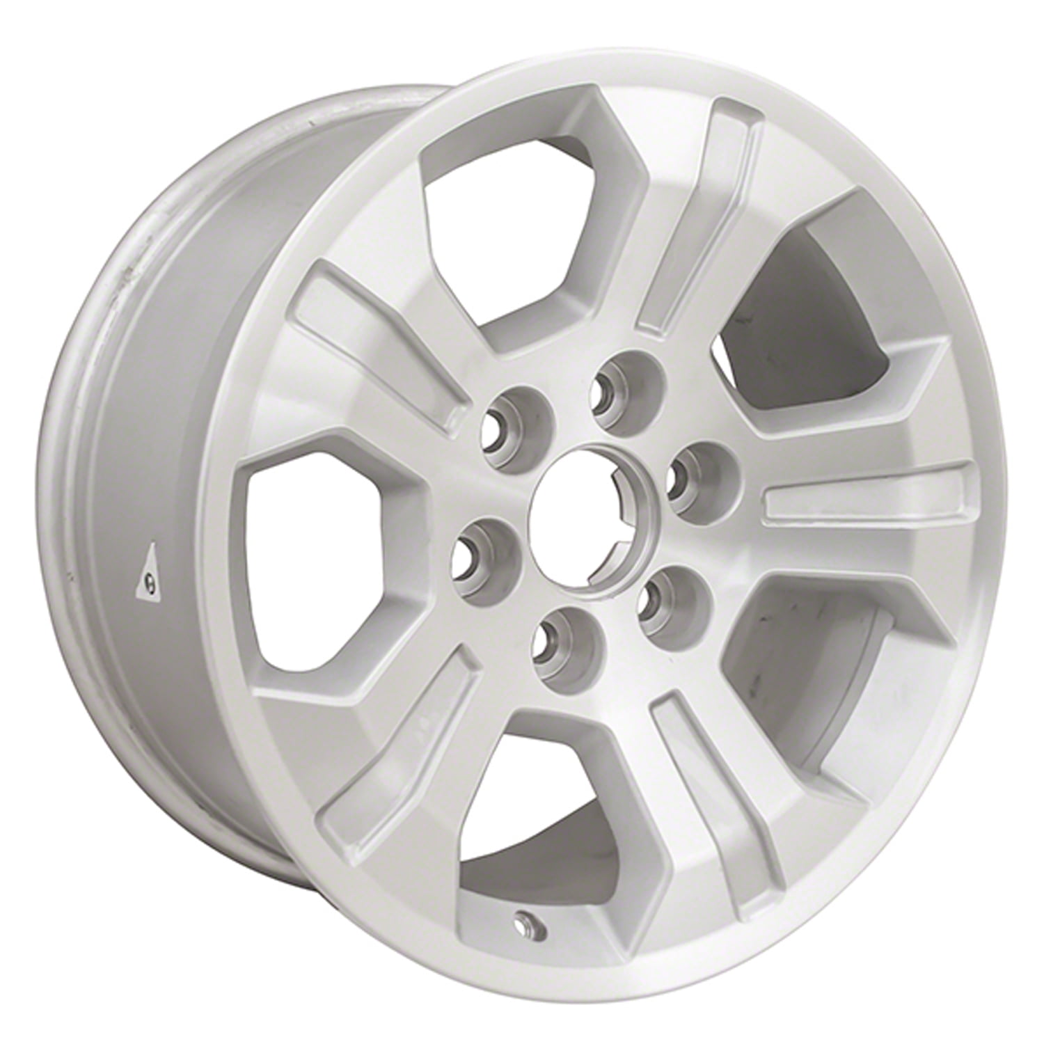 18 X 8.5 New Aluminum Alloy Wheel Replica, Machined and Silver, Fits 2014-2018 Chevrolet Silverado 1500