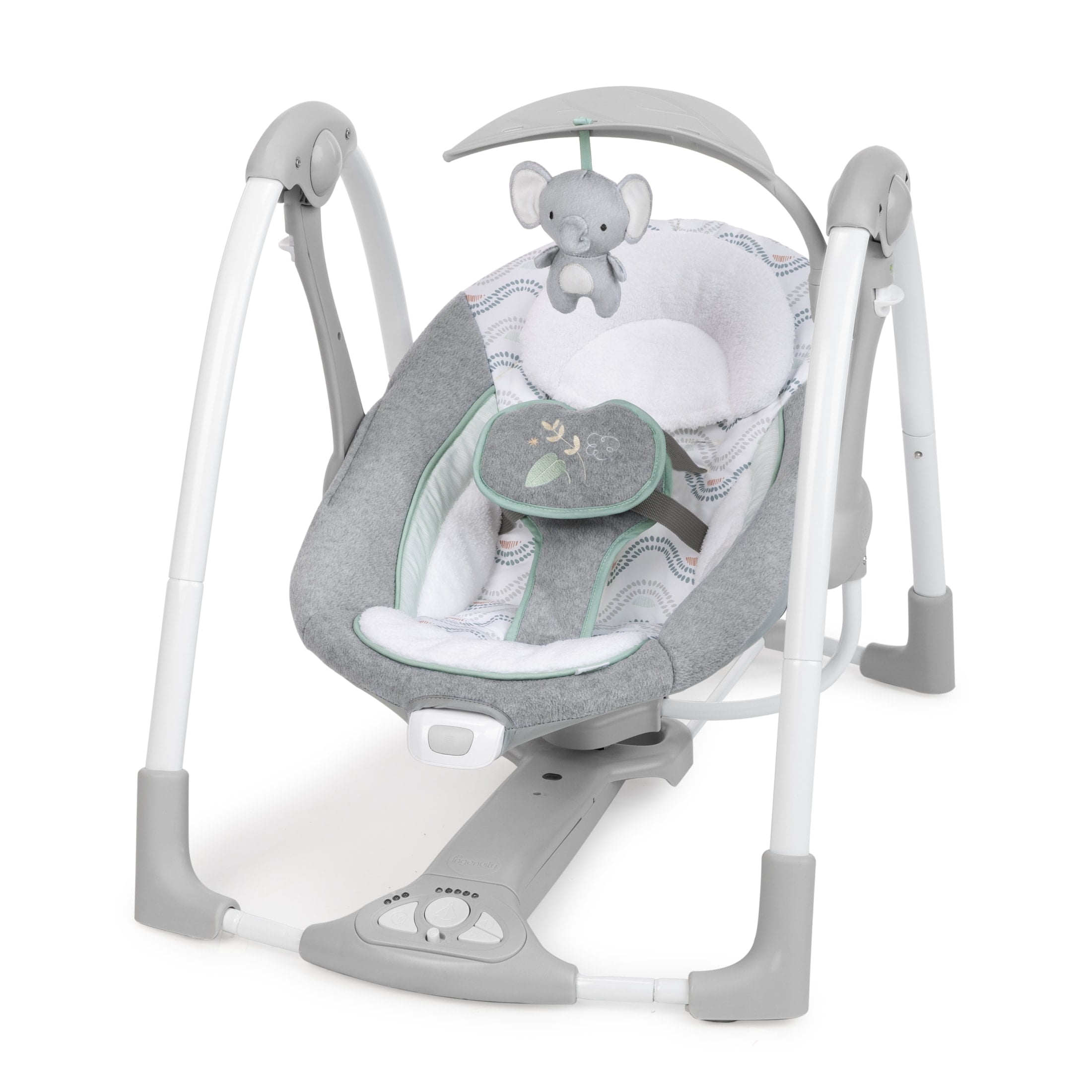 Ingenuity 2-in-1 Portable Baby Swing & Infant Seat with Vibrations and Music, Unisex, Swell