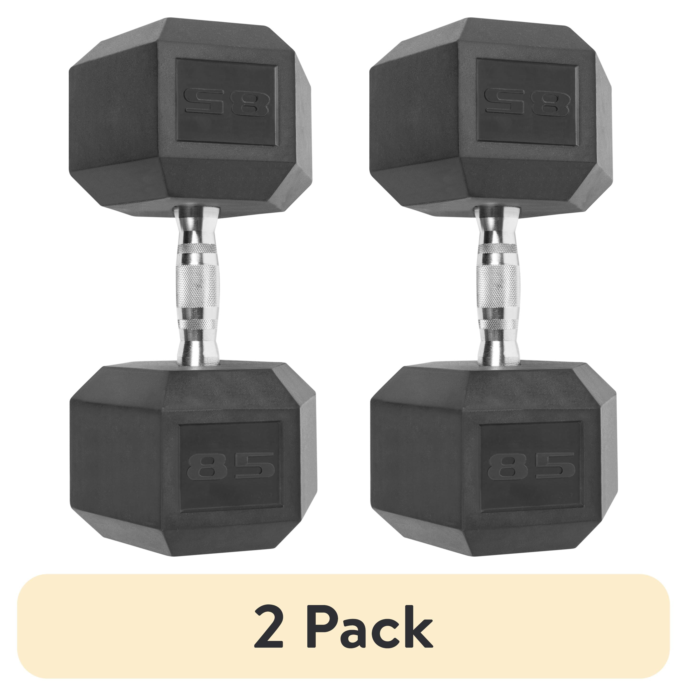 (2 pack) CAP Barbell Coated Hex Dumbbell, Single 85 lbs