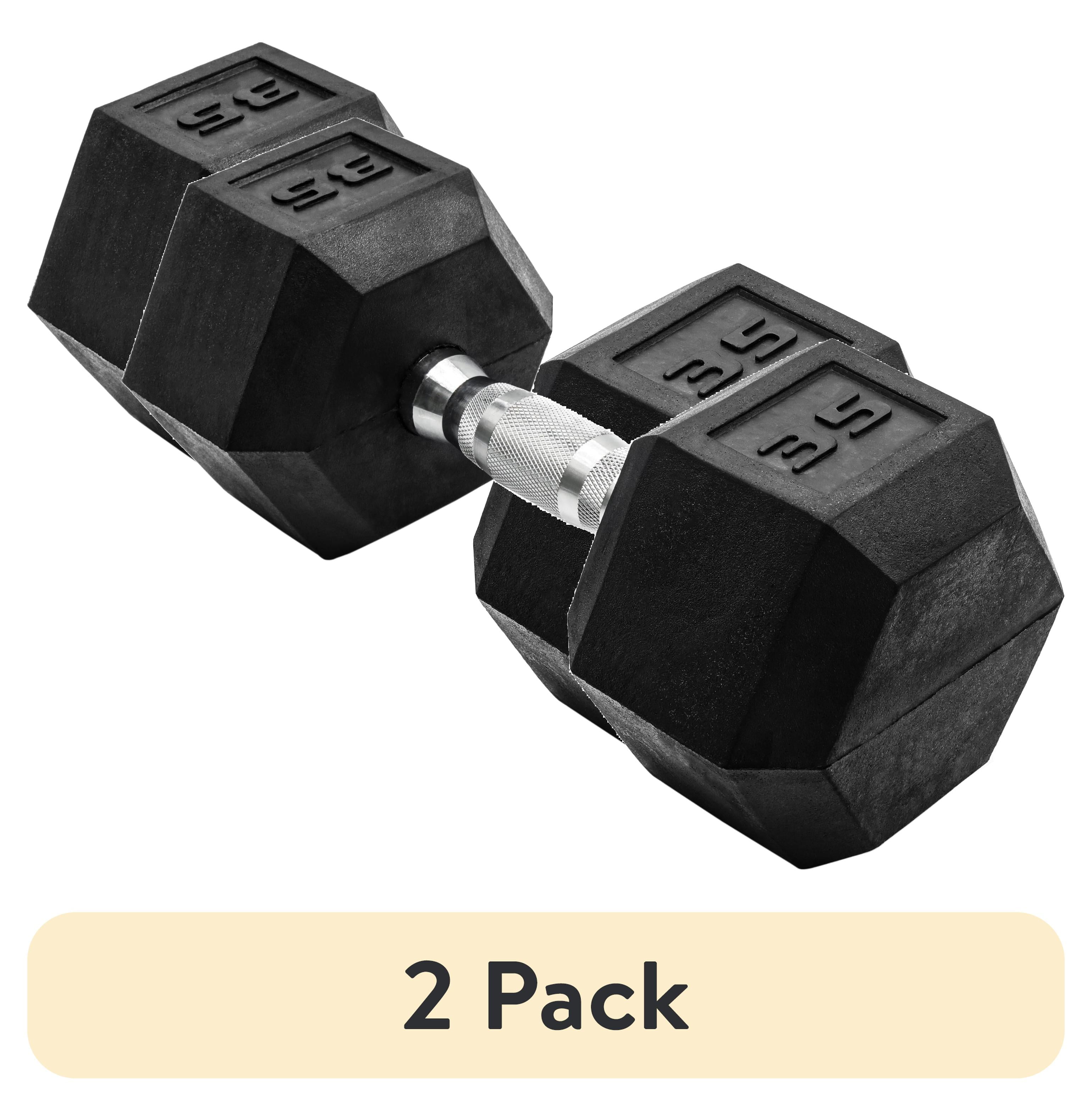 (2 pack) CAP Barbell, 35lb Coated Hex Dumbbell, Single