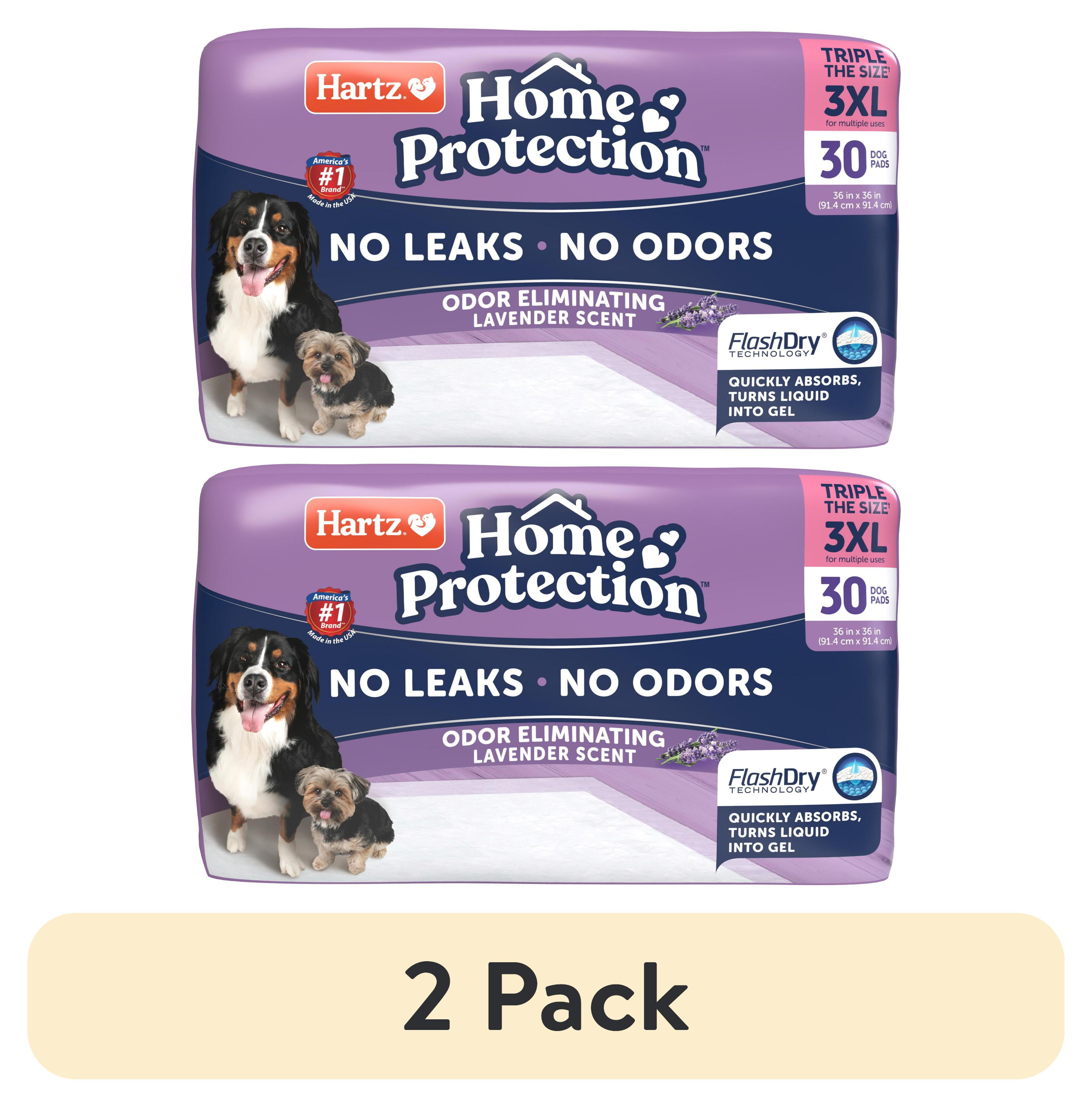 (2 pack) Hartz Home Protection Lavender Scent Odor-Eliminating Dog Pads, 3XL, 30ct