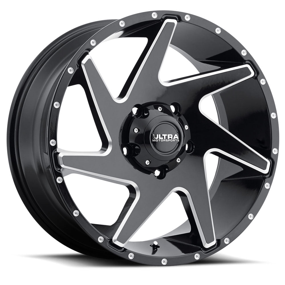 20" Black With Natural Accents Vortex 206 Wheel by Ultra Wheel 206-2973BM+18 Fits select: 2015-2019,2021 JEEP WRANGLER UNLIMITED