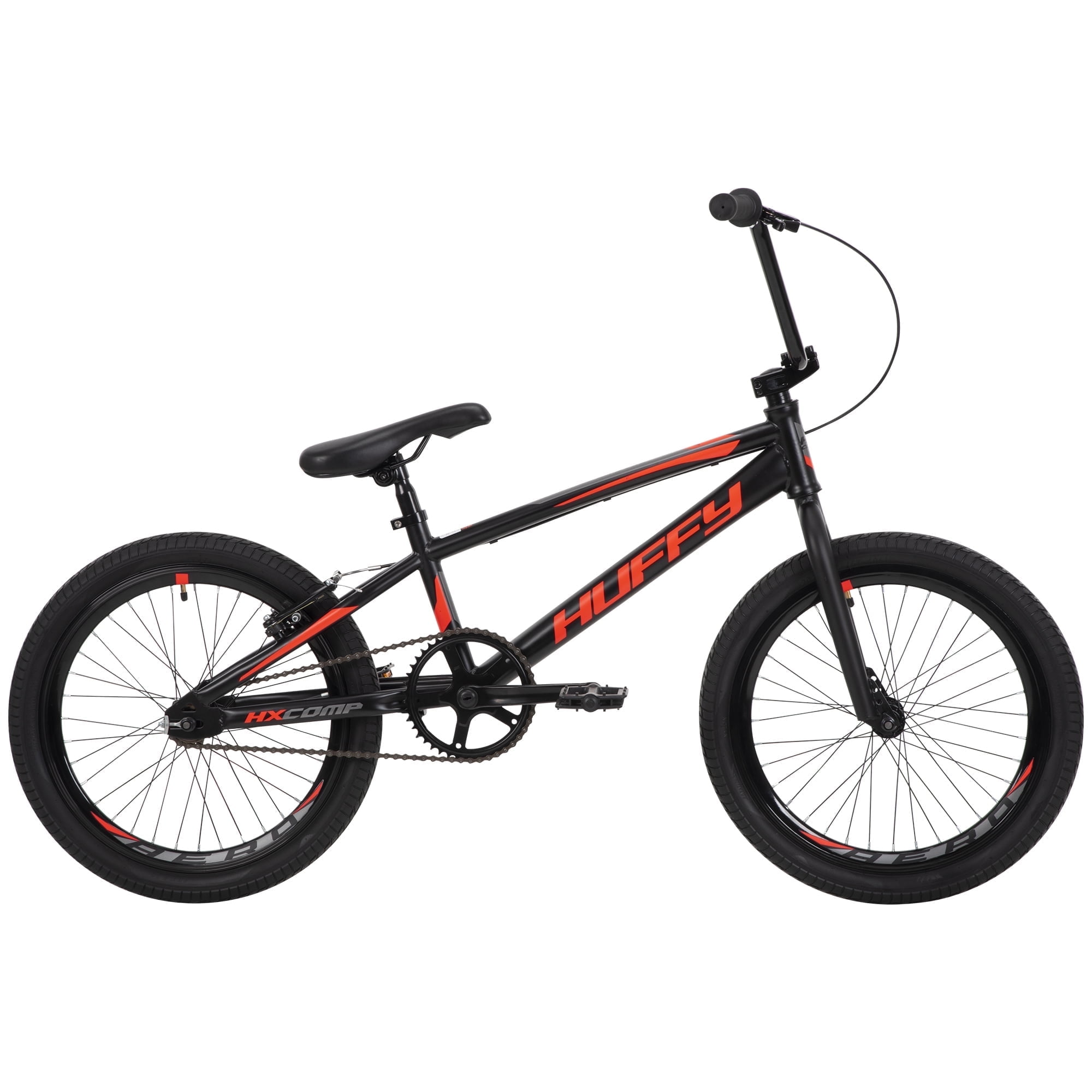 Huffy HX Comp Race/BMX Bike, 20" Wheels, Kids Ages 5+ Years, Black/Red