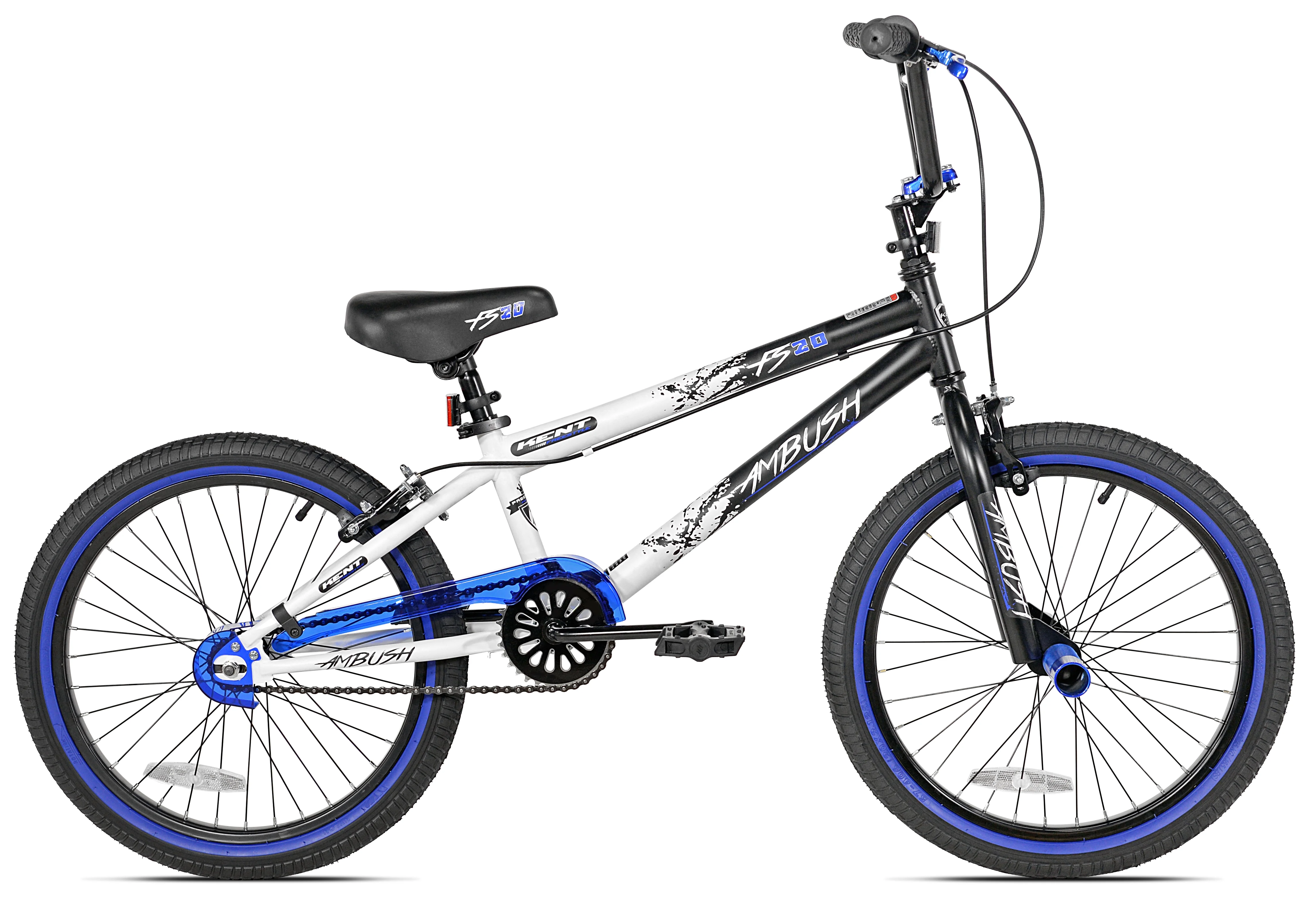 Kent 20" Ambush BMX Child Bicycle, 20" Wheels, Ages 7-14, Blue