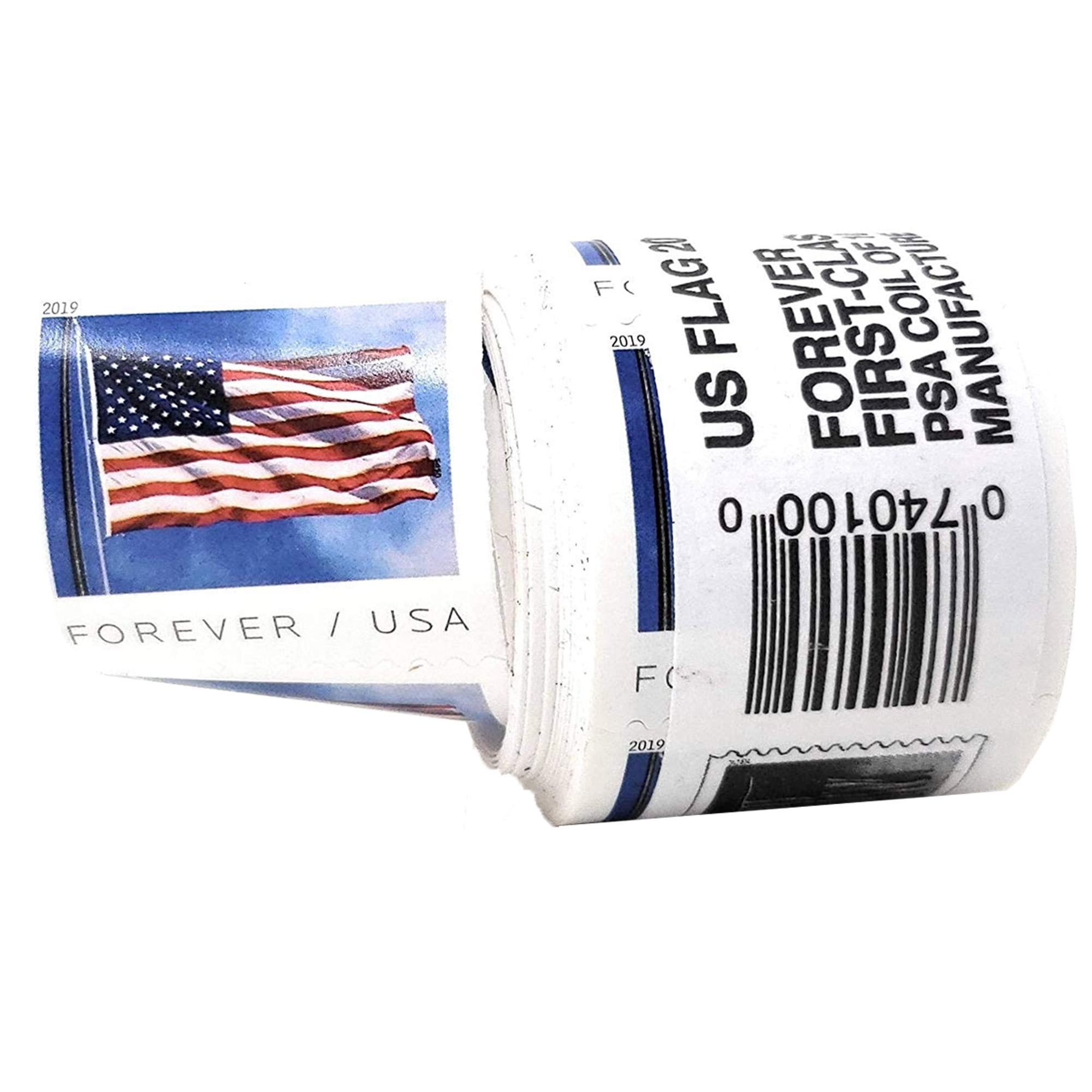 2023 Roll of 100-Forever Postage Stamps US Flag-Fist Class Postage