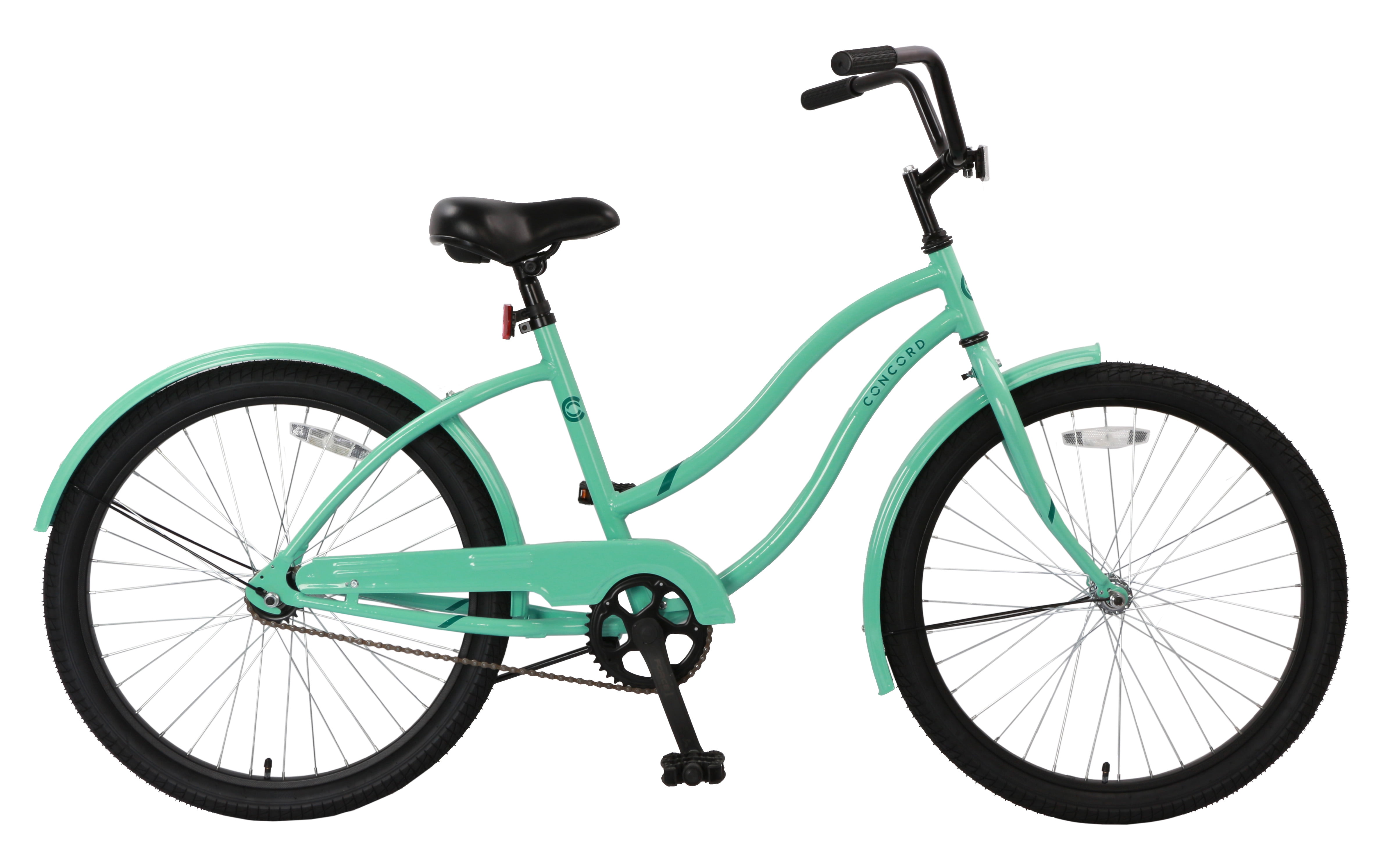 Concord 24" Pacifica Cruiser Bicycle, Fits Riders 4'6" - 5'6", Teen, Unisex, Sea Green