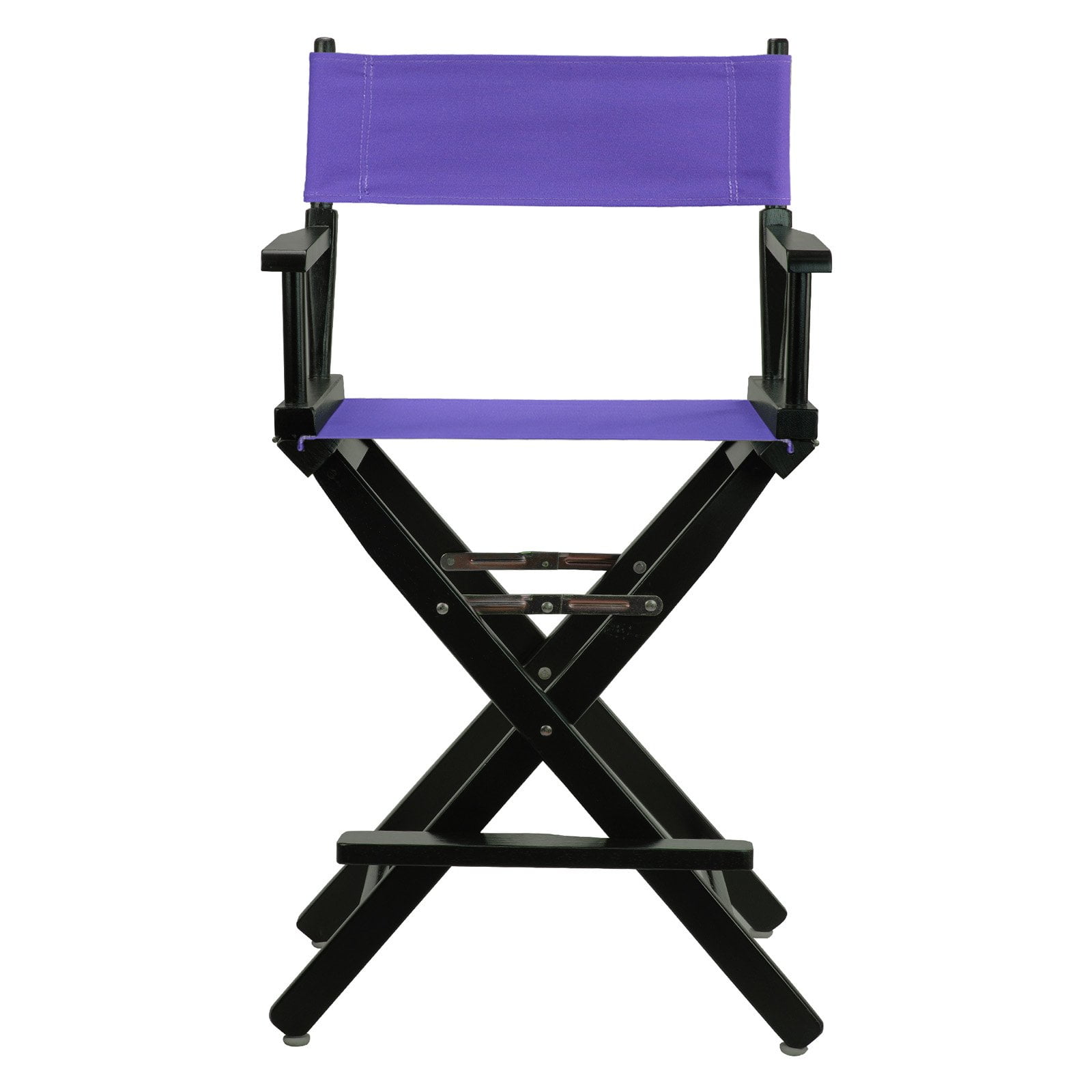 "24" Director's Chair Black Frame-Purple Canvas"