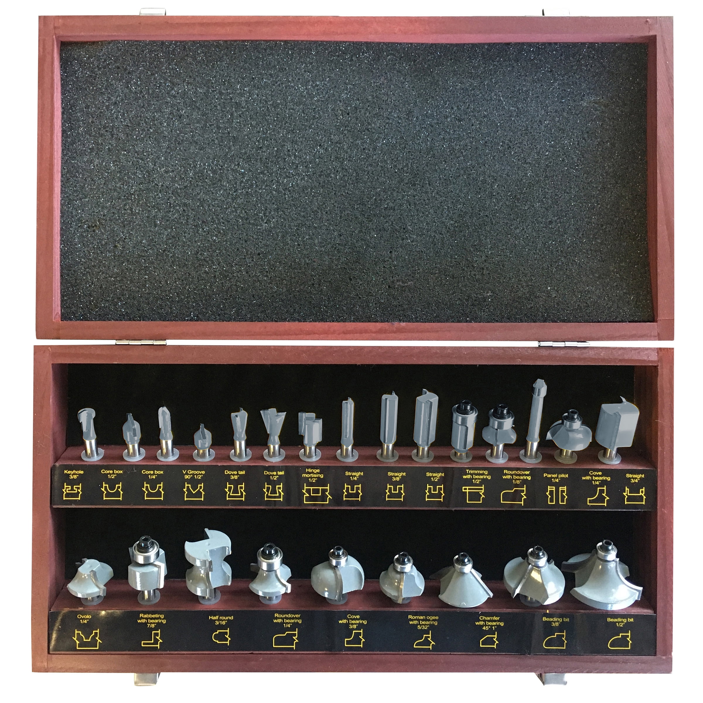 24 Piece Router Bit Set