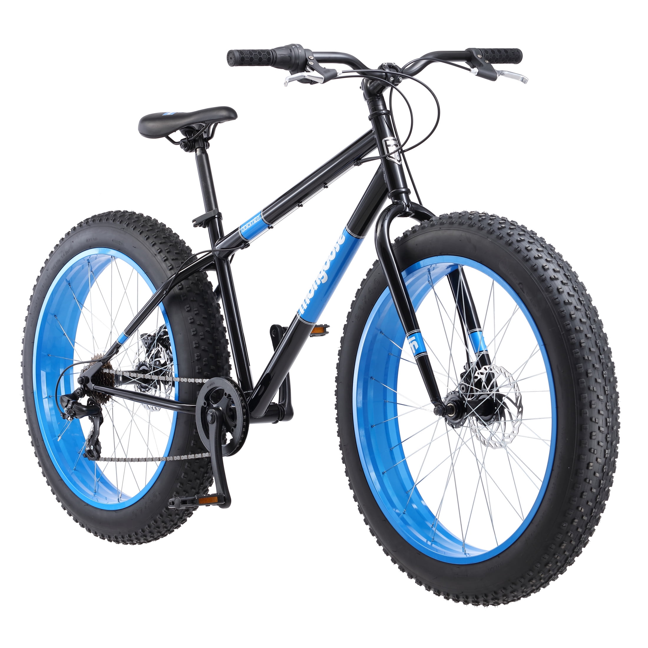 26" Mongoose Dolomite Mens Fat Tire Bike, 7 Speeds, Adults Age 13+, Black