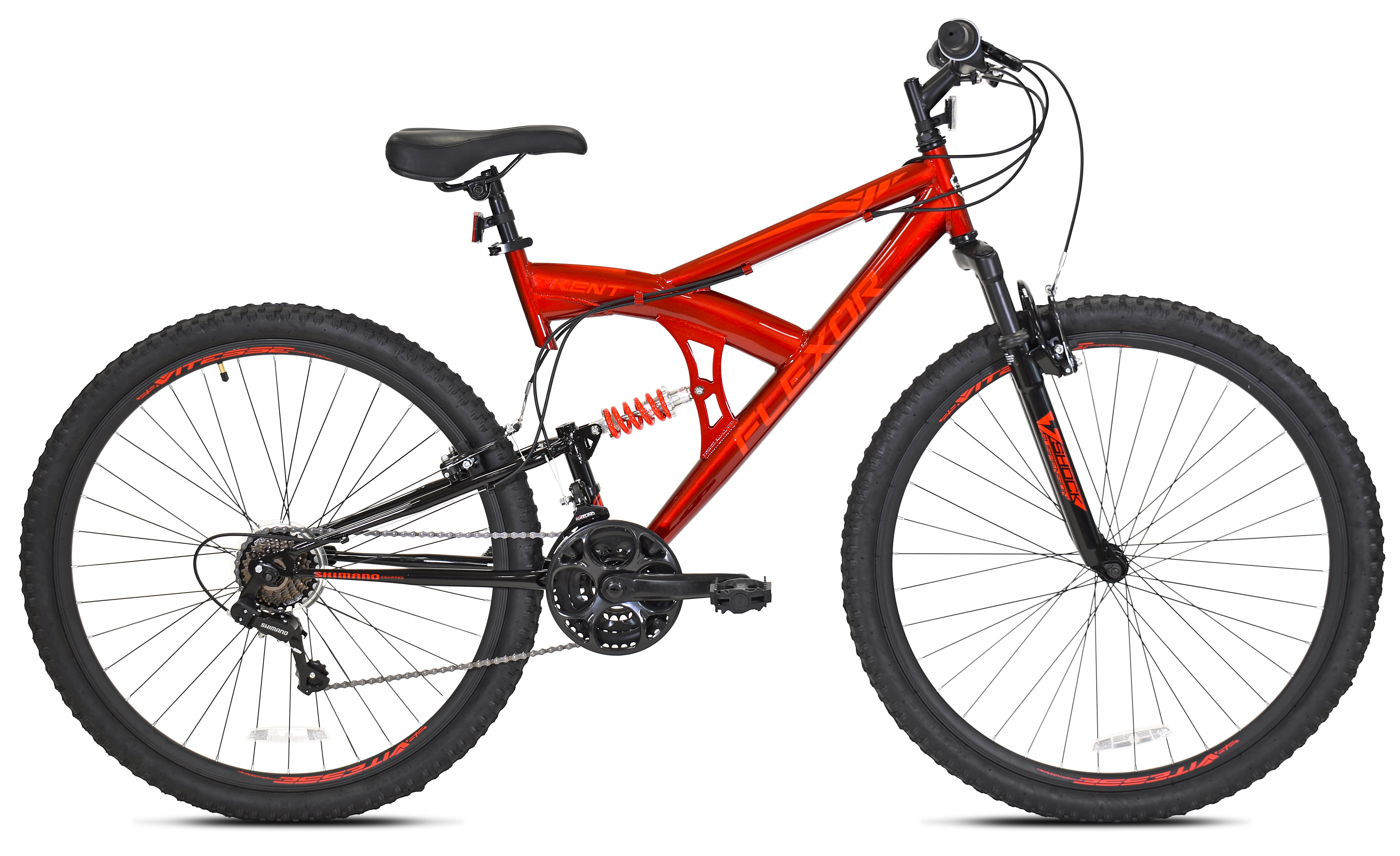 29" Kent Flexor Men's Dual Suspension Mountain Bike, Adult, Ages 13+, Red